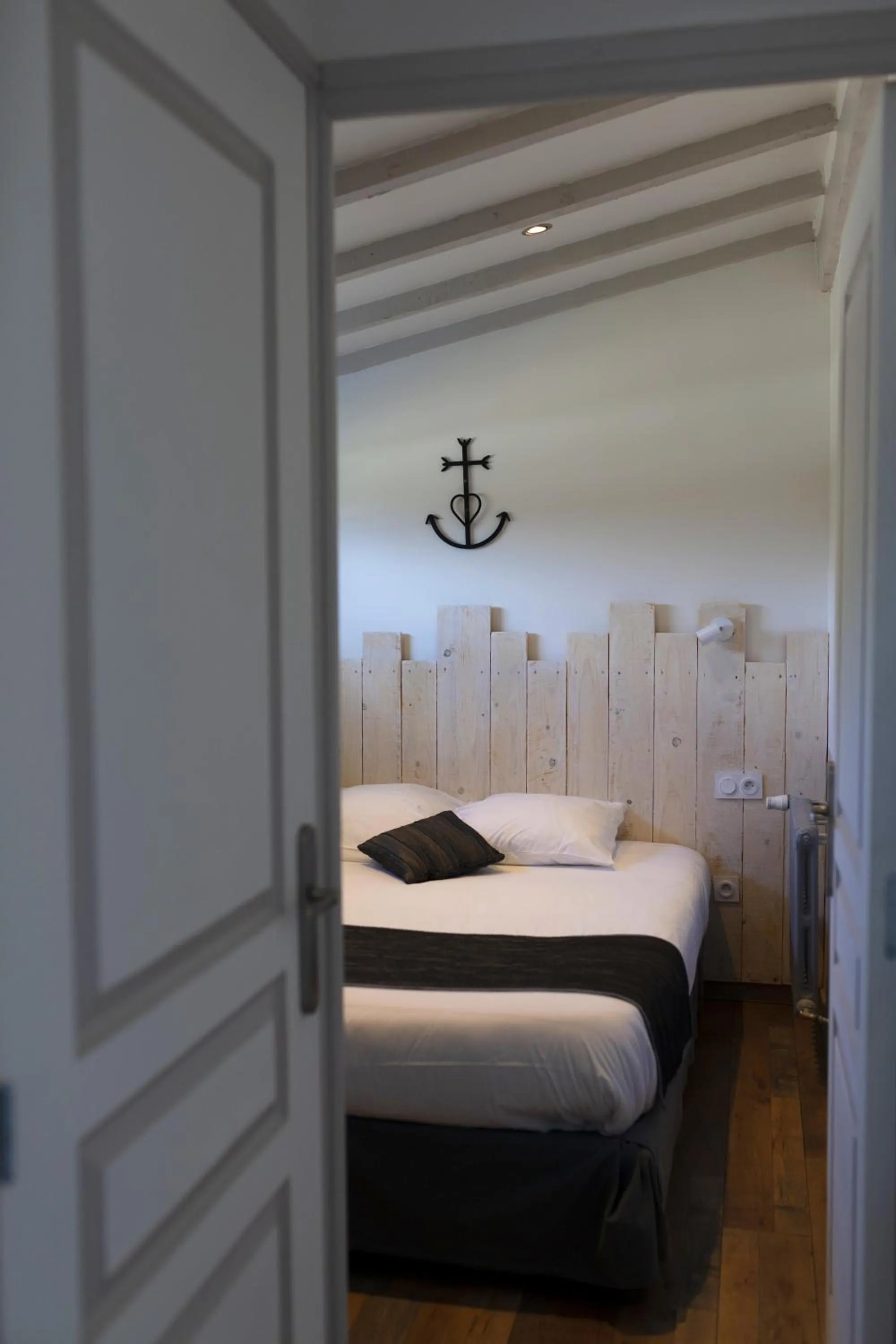 Bed in Logis Le Nid du Pont de Gau