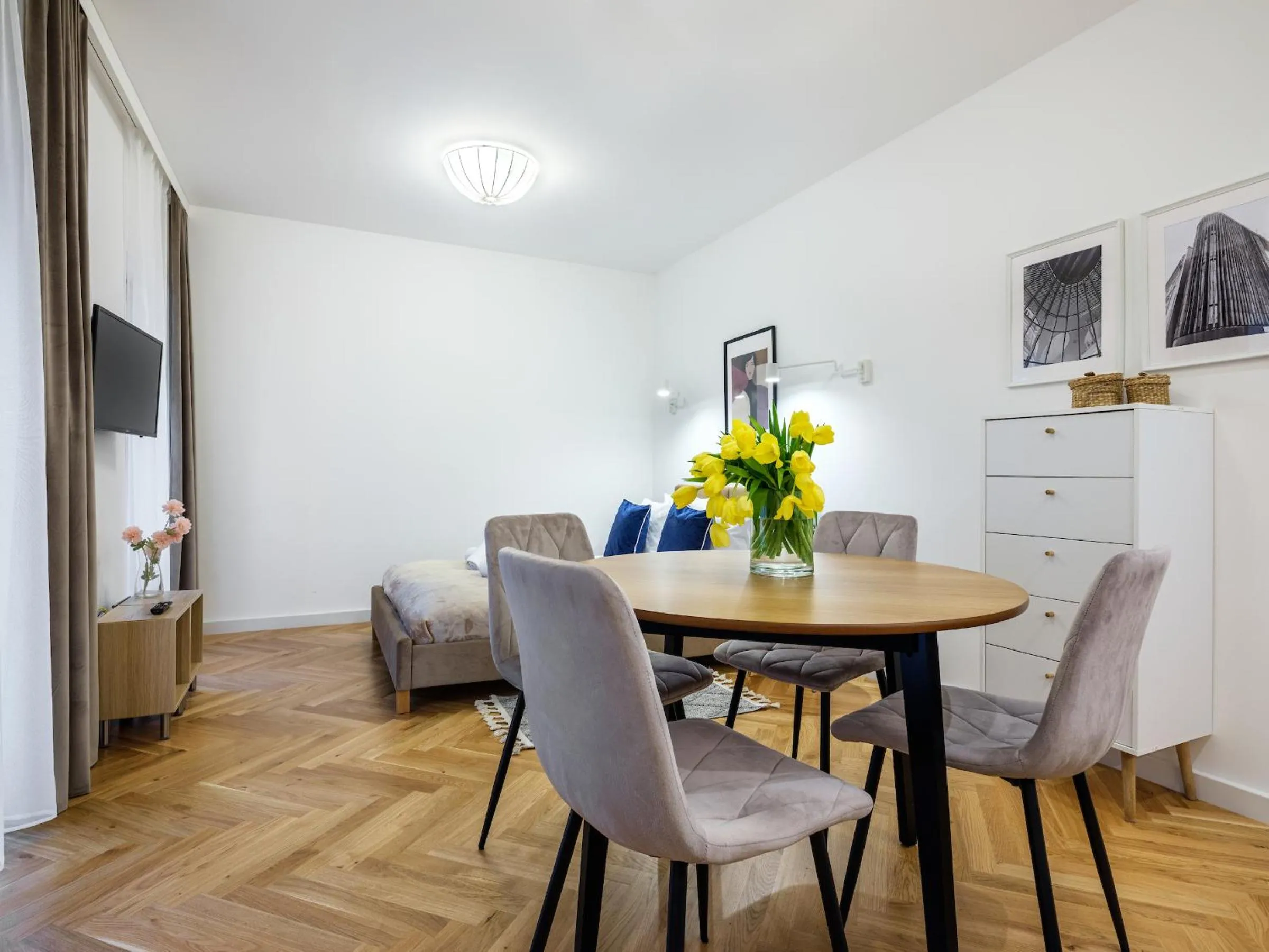 TV and multimedia in Tyzenhauz Suites Topolowa