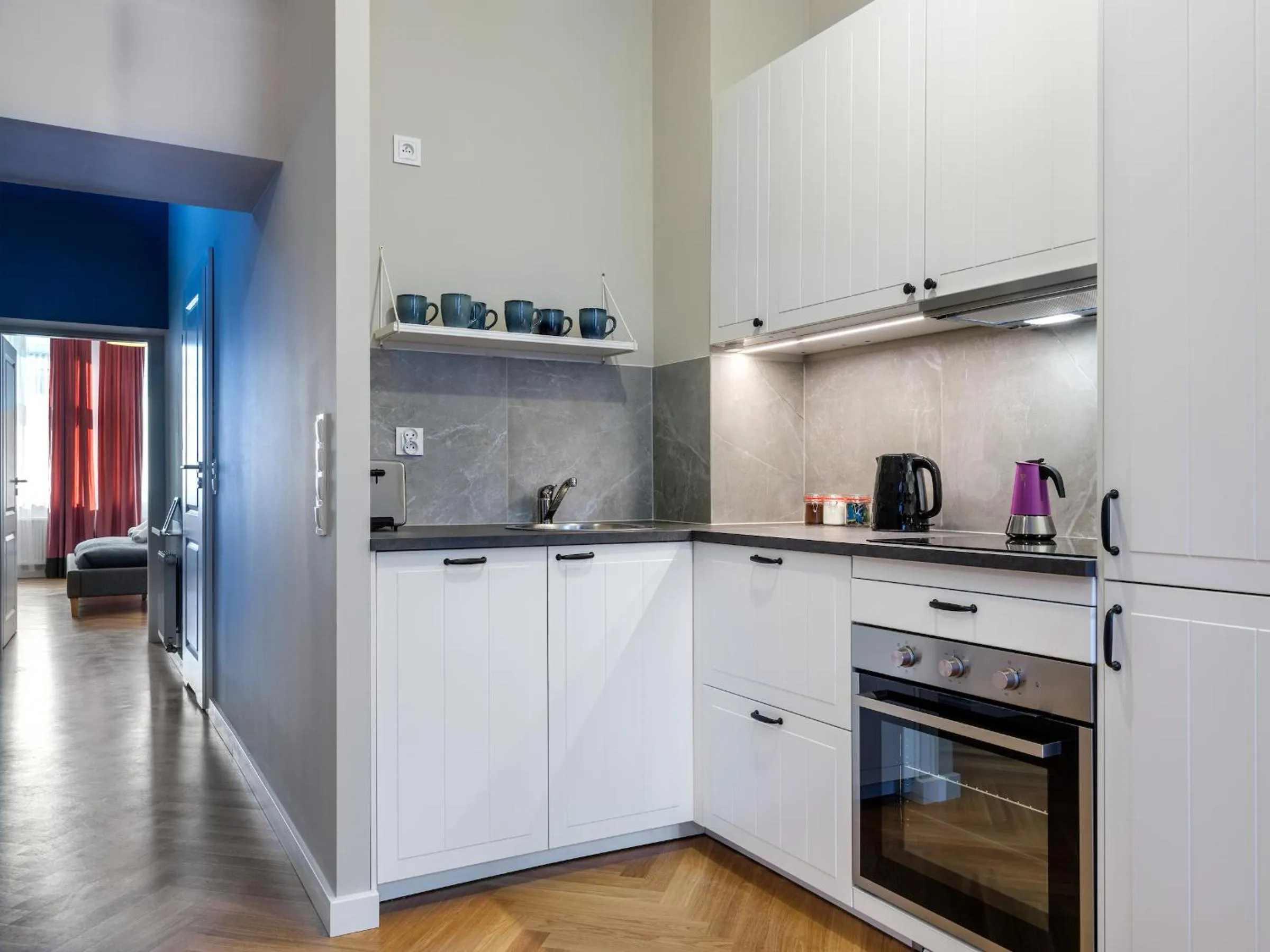 Kitchen or kitchenette in Tyzenhauz Suites Topolowa