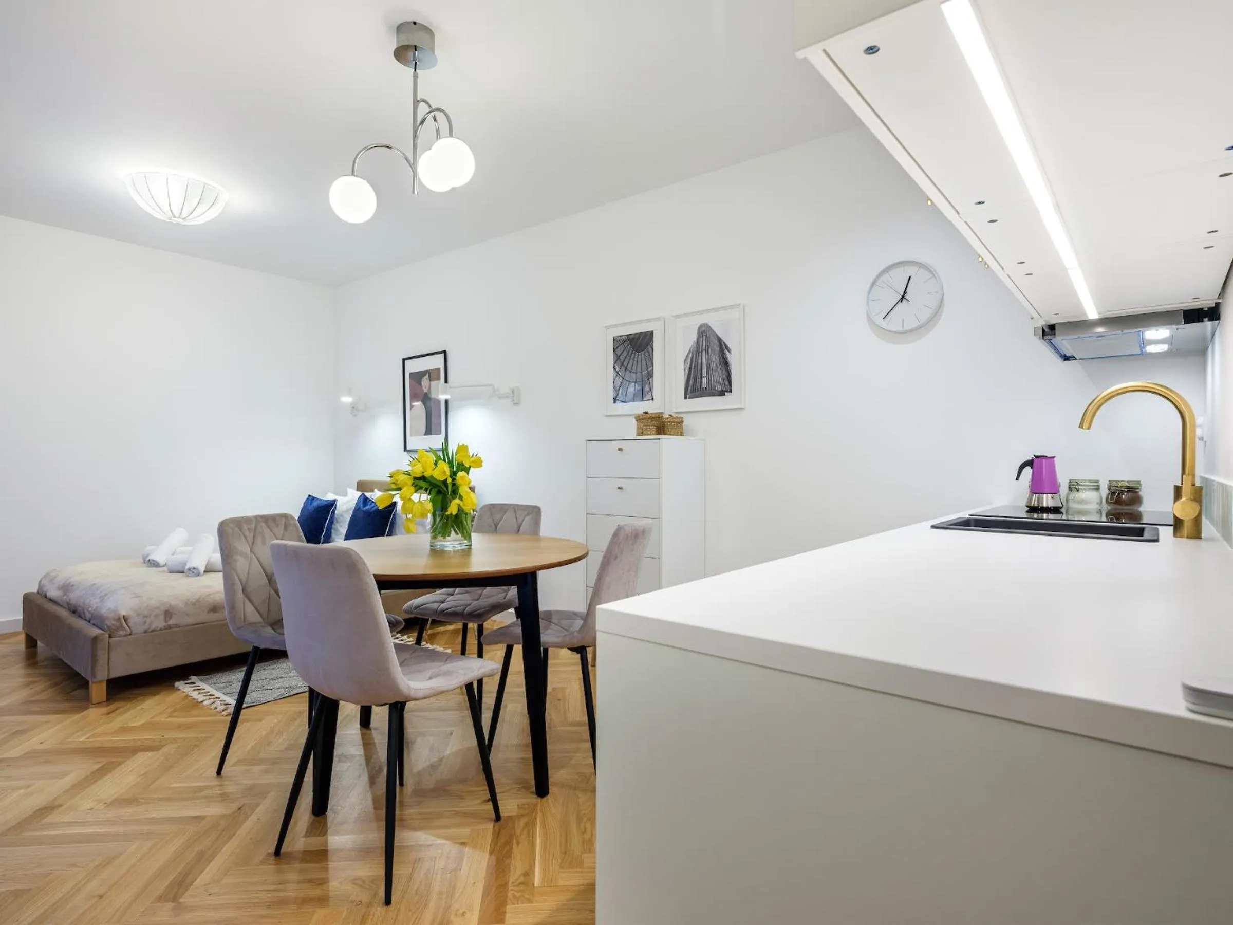 Kitchen or kitchenette in Tyzenhauz Suites Topolowa