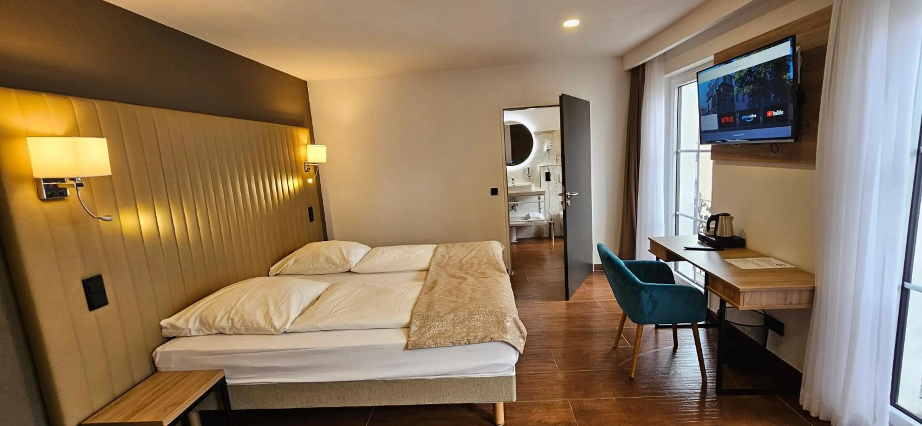 Bed in Hotel Villa Sophia