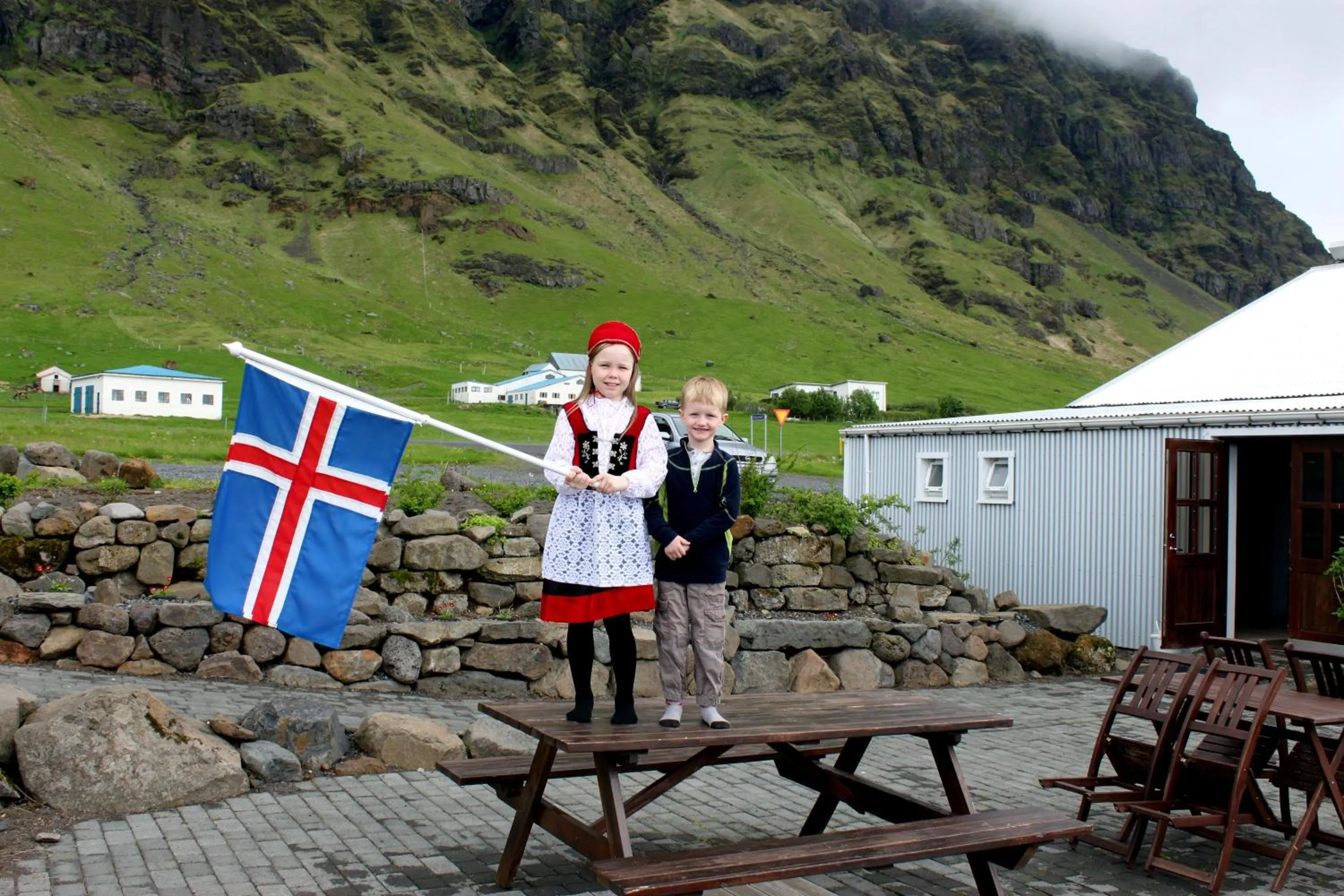young children in South Iceland Guesthouse
