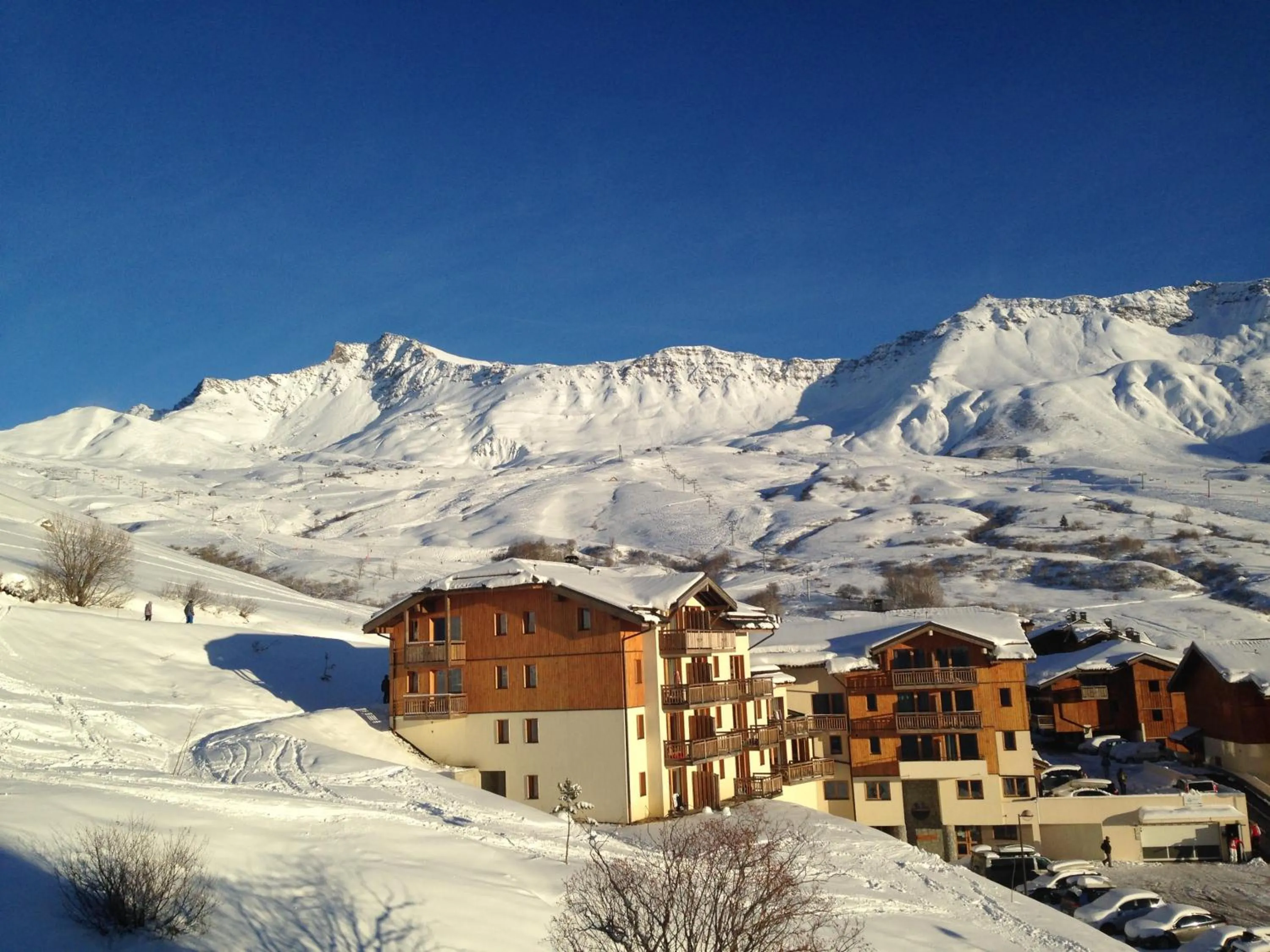 Mountain view in Résidence Goélia Les 4 Vallées