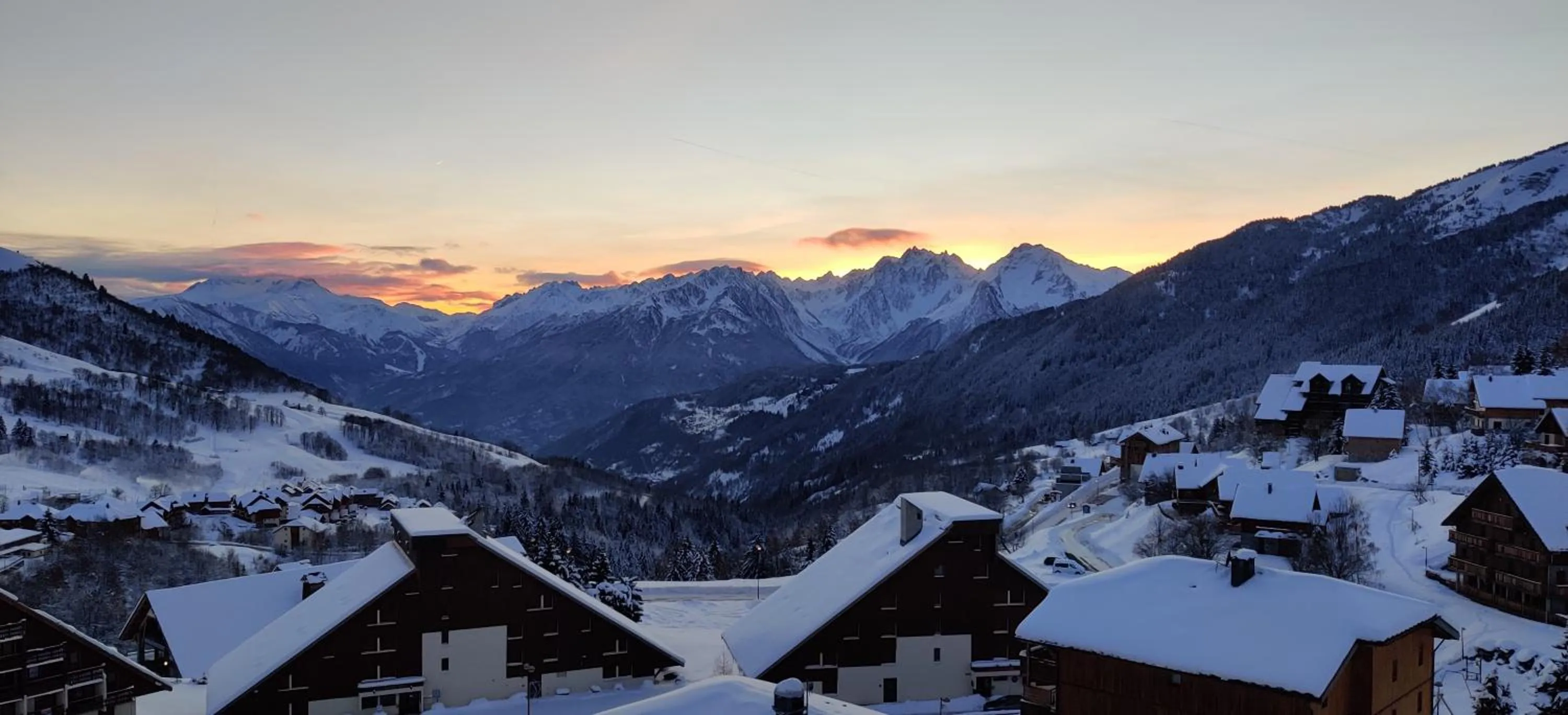 Mountain view in Résidence Goélia Les 4 Vallées
