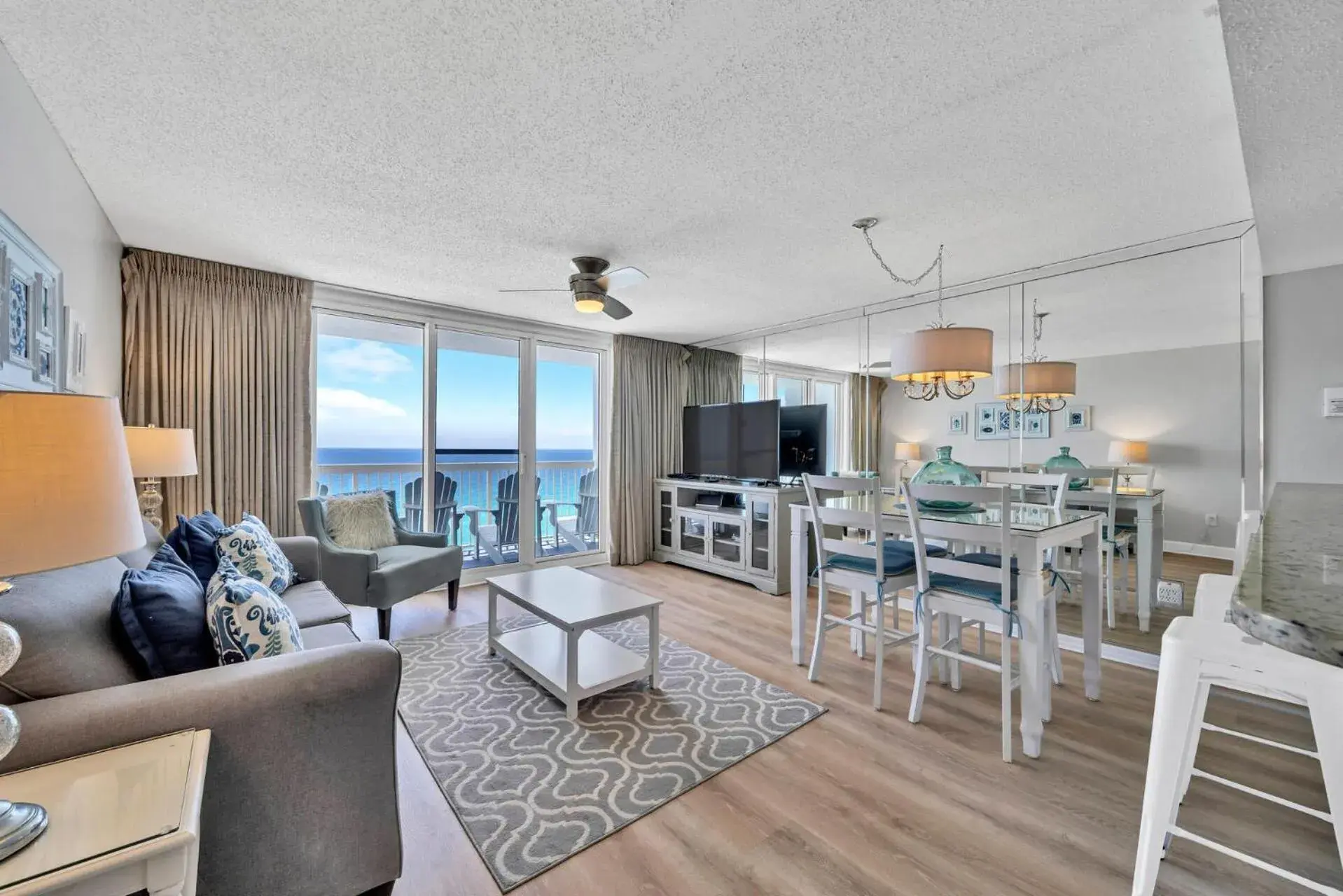 Living room in Pelican Beach Resort by ResortQuest