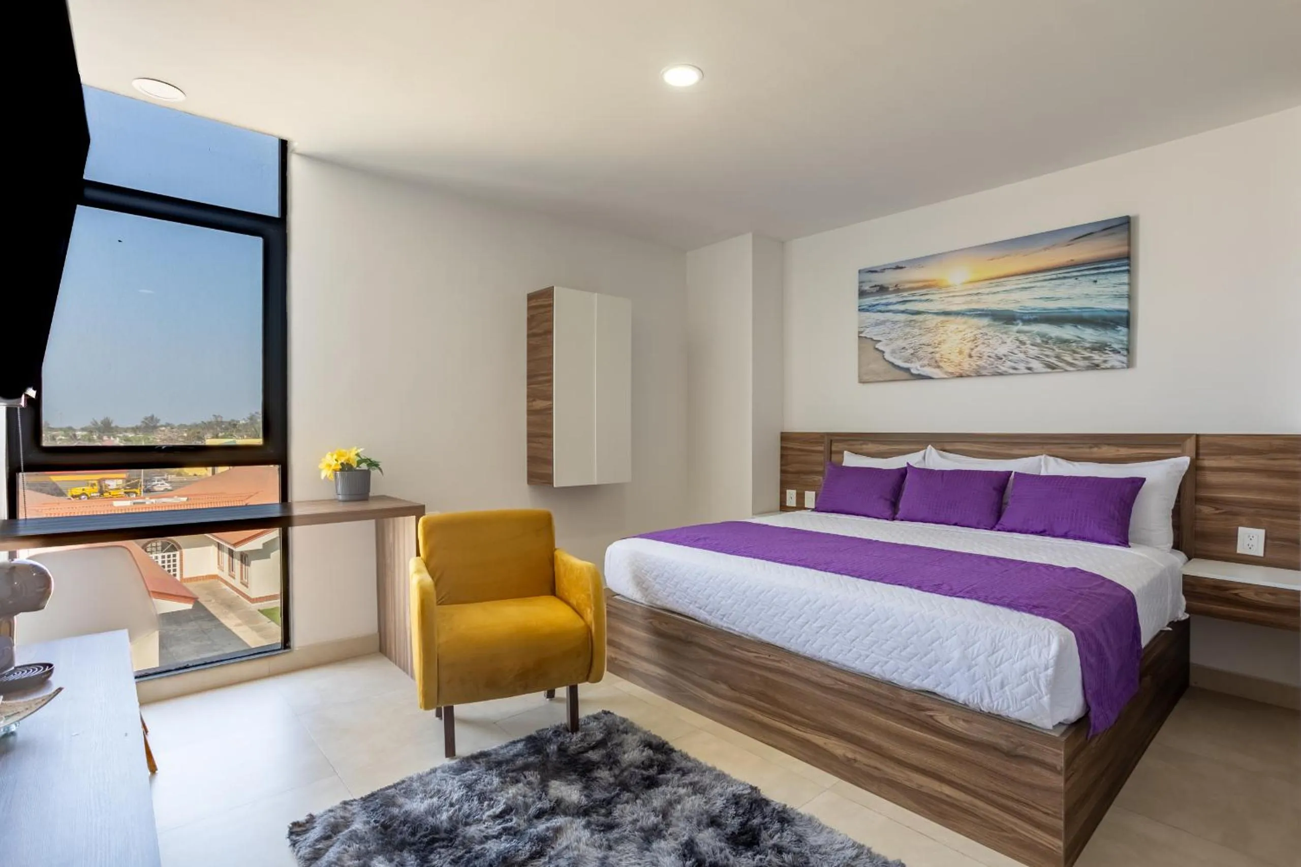 Coffee/tea facilities, Bed in WIN DAY Veracruz - Hotel Express