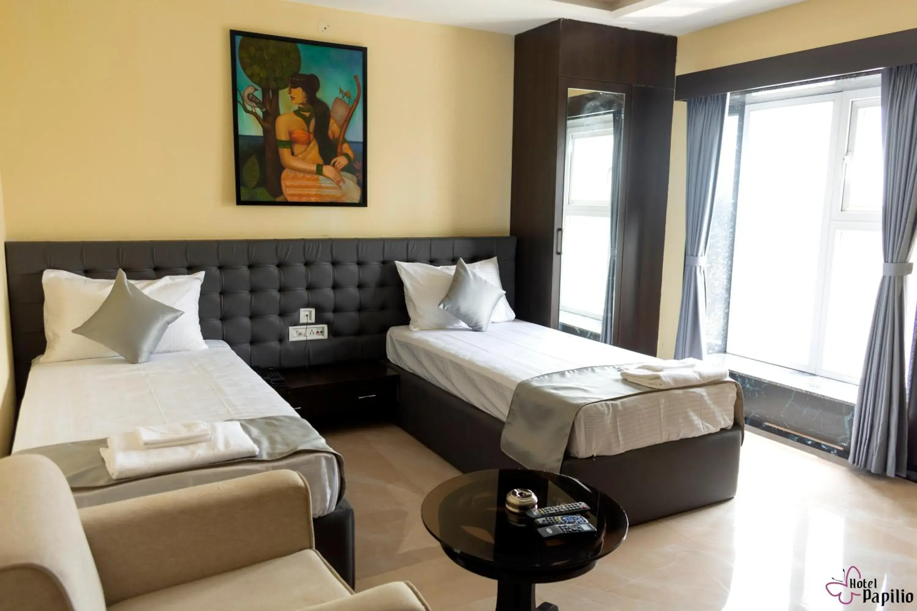 Bed in HOTEL PAPILIO Bed in HOTEL PAPILIO