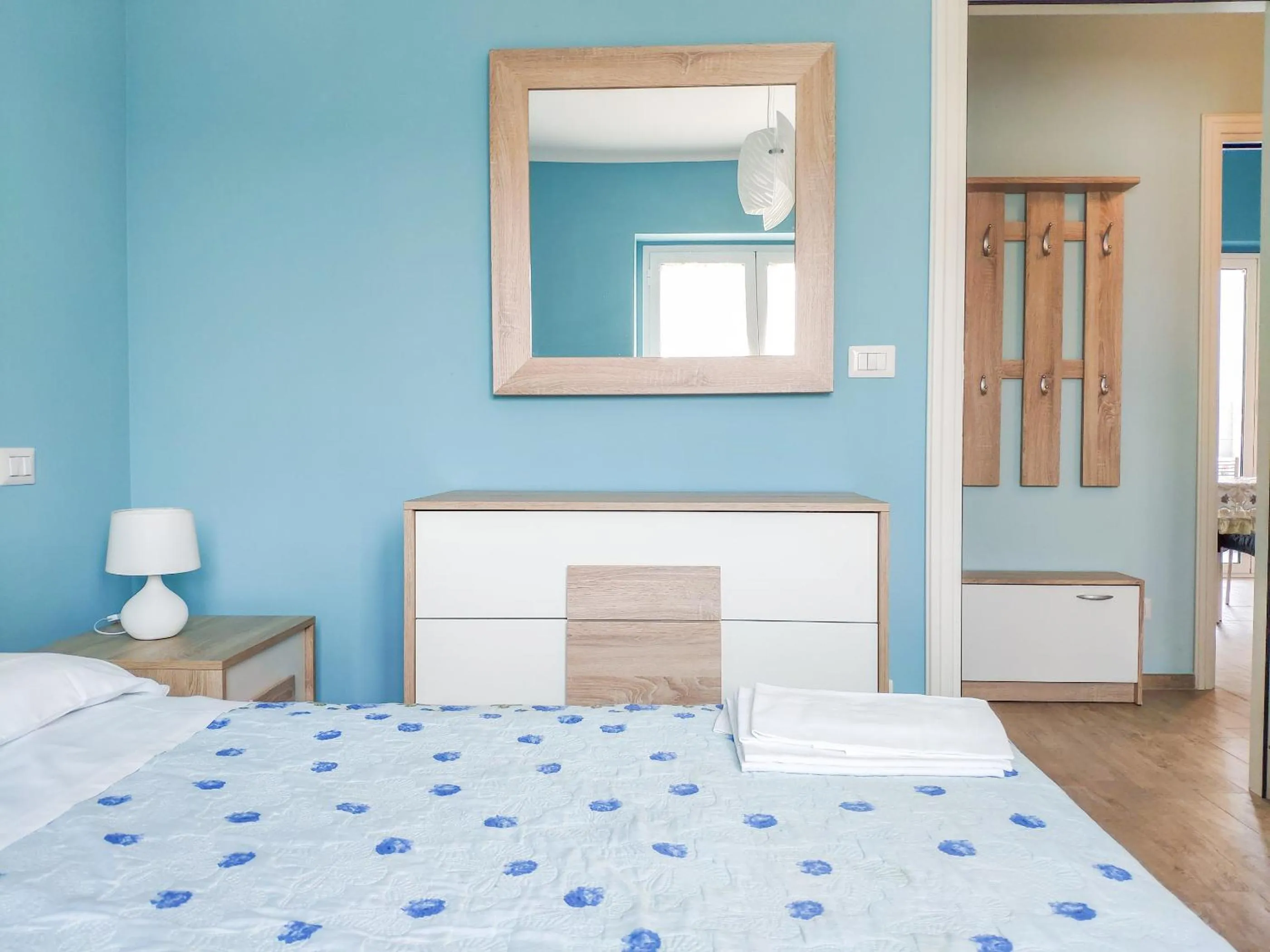 Bedroom, Bed in Homiday - Residence Mykonos