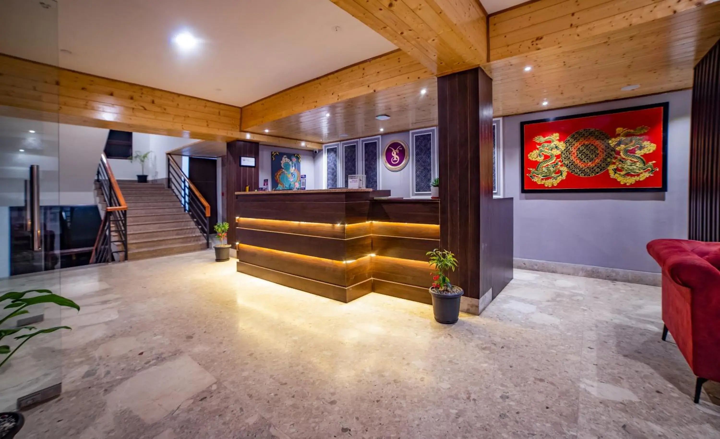 Lobby or reception in Sumitel Pelling Lobby or reception in Sumitel Pelling