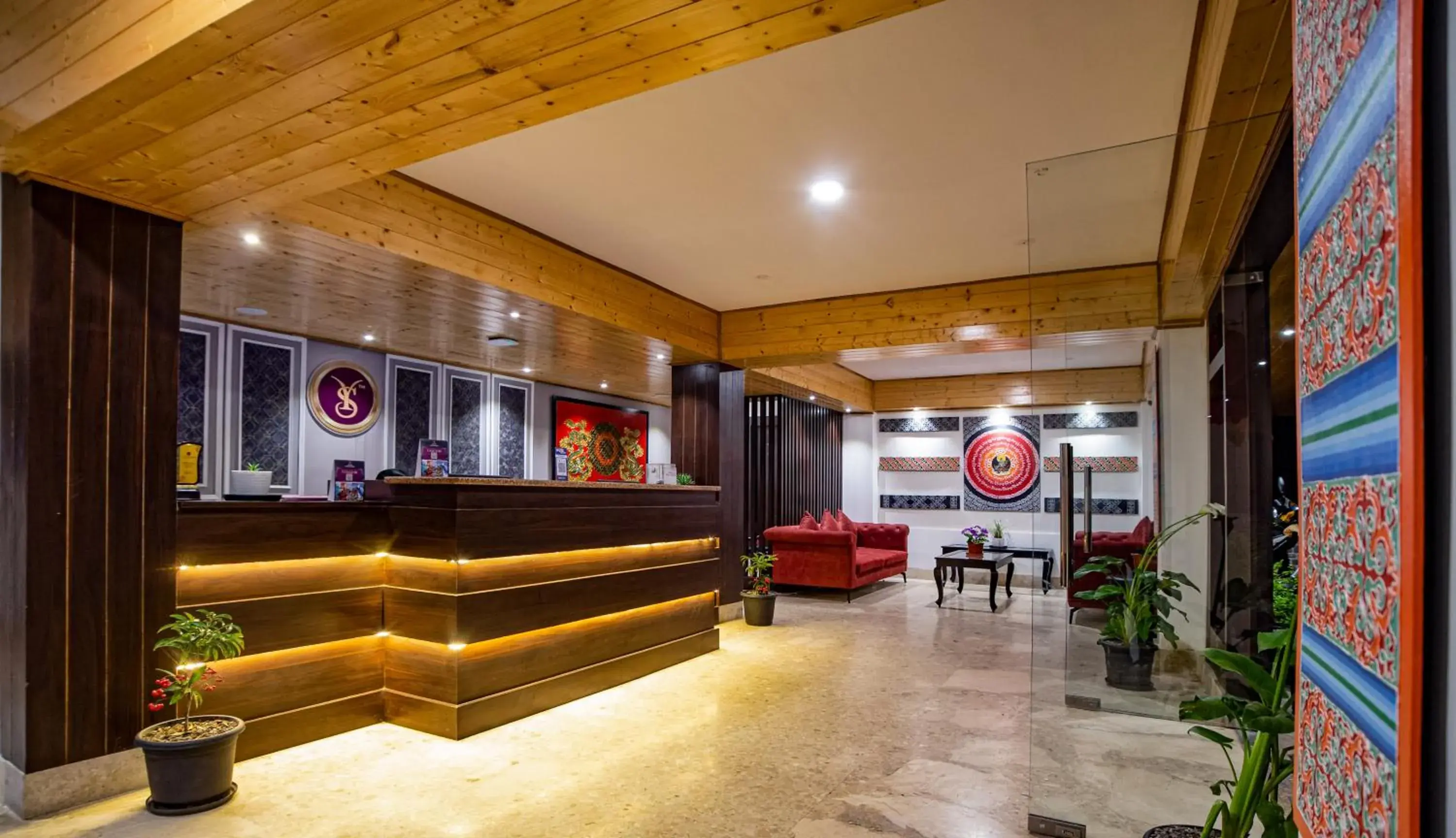 Lobby or reception in Sumitel Pelling Lobby or reception in Sumitel Pelling