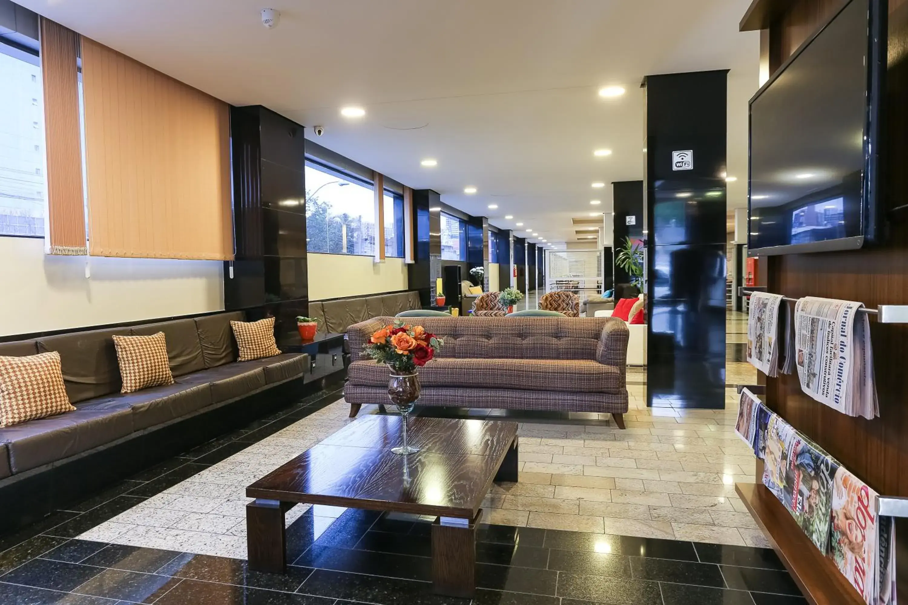 Living room in Hotel Express Rodoviária Living room in Hotel Express Rodoviária