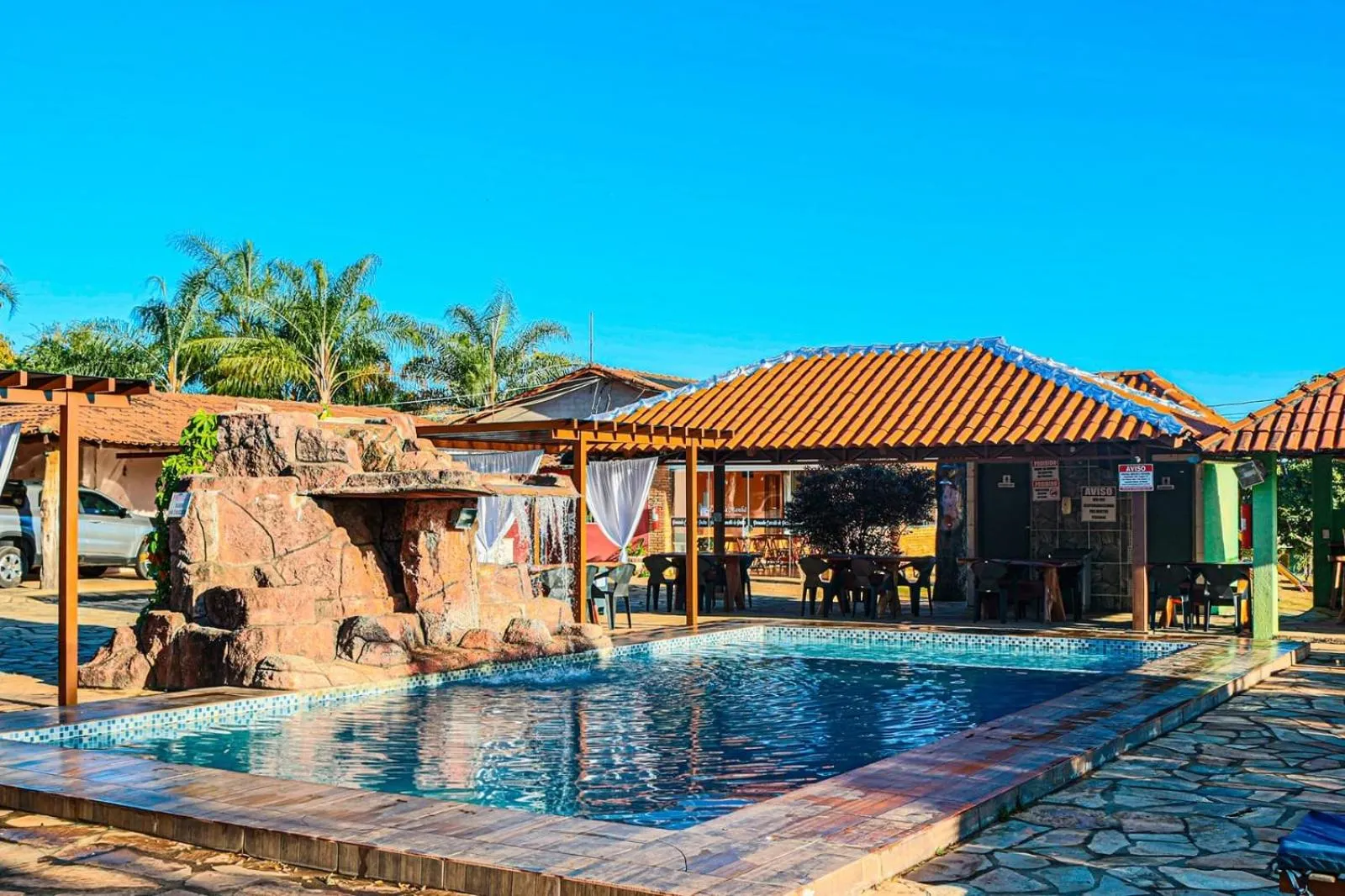 Swimming pool in Pousada Cascata de Pedra
