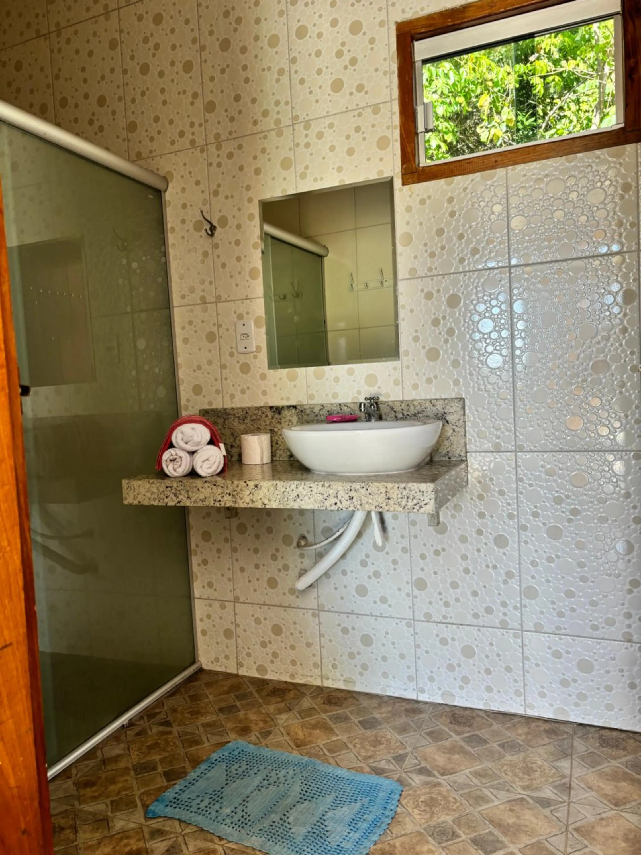 Bathroom in Pousada Cascata de Pedra