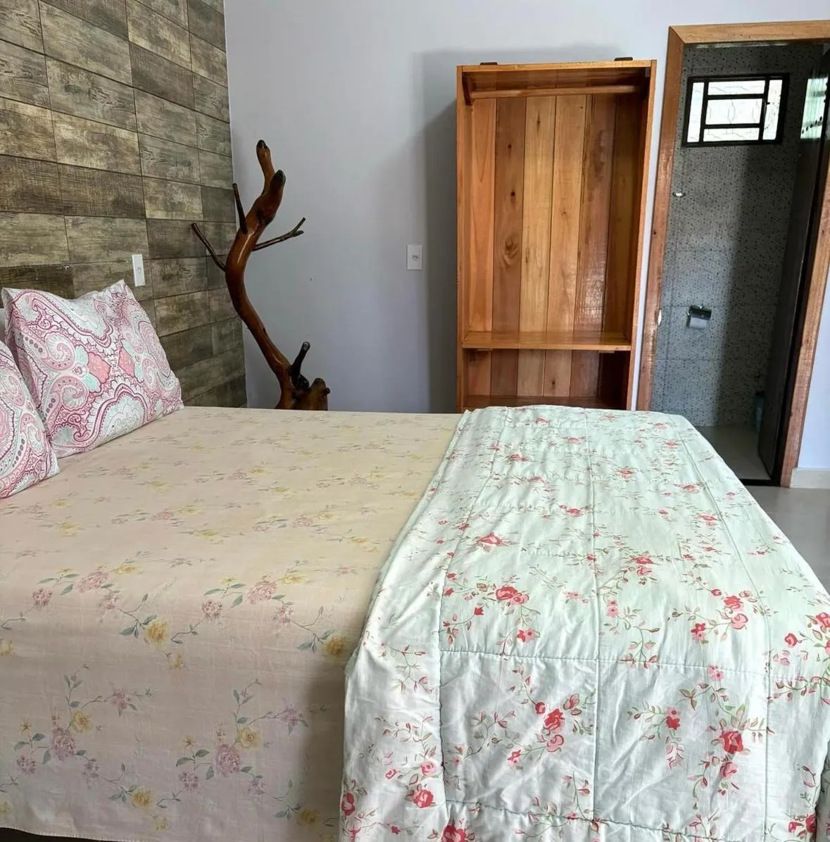 Bed in Pousada Cascata de Pedra