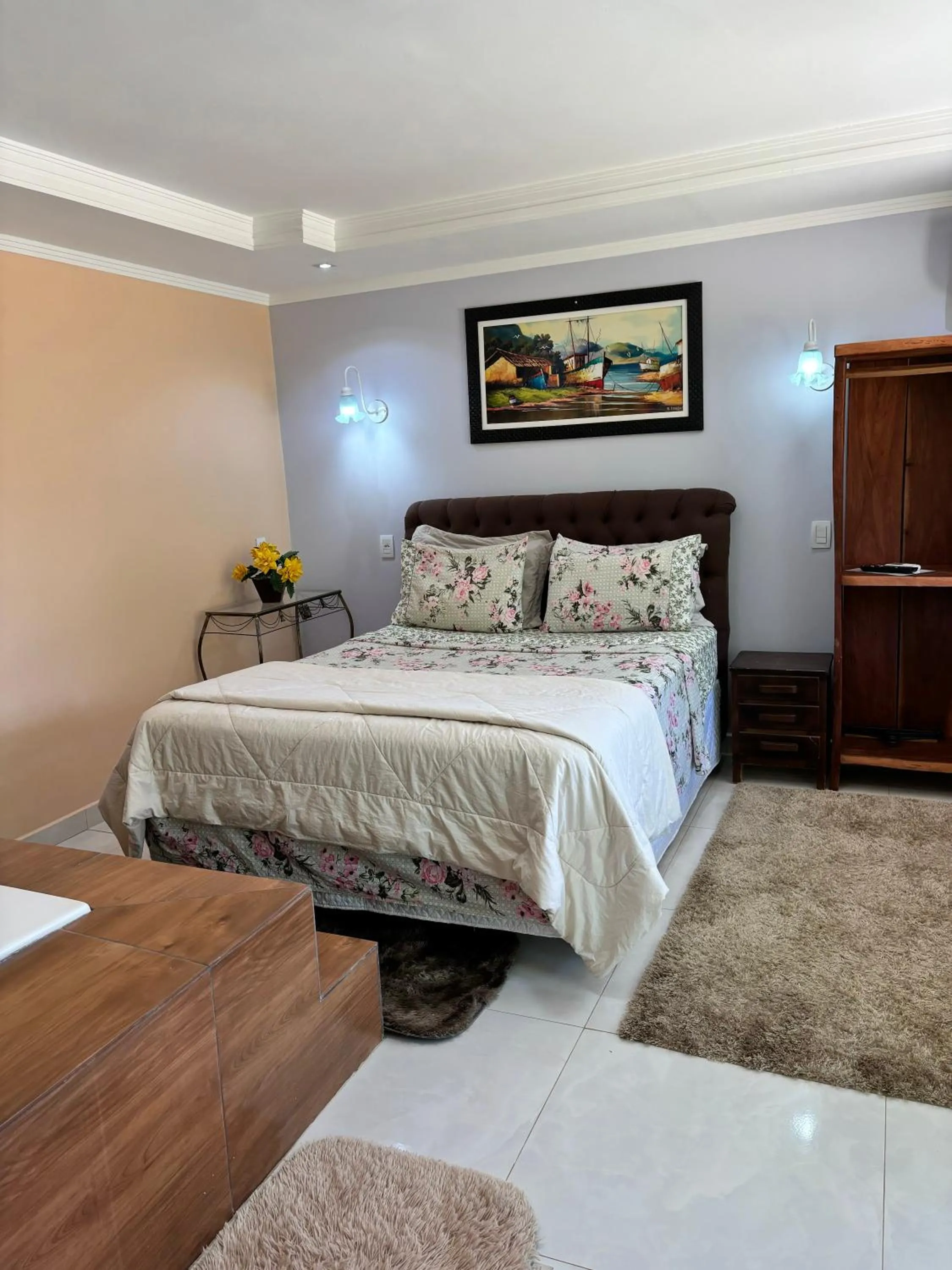 Photo of the whole room, Bed in Pousada Cascata de Pedra
