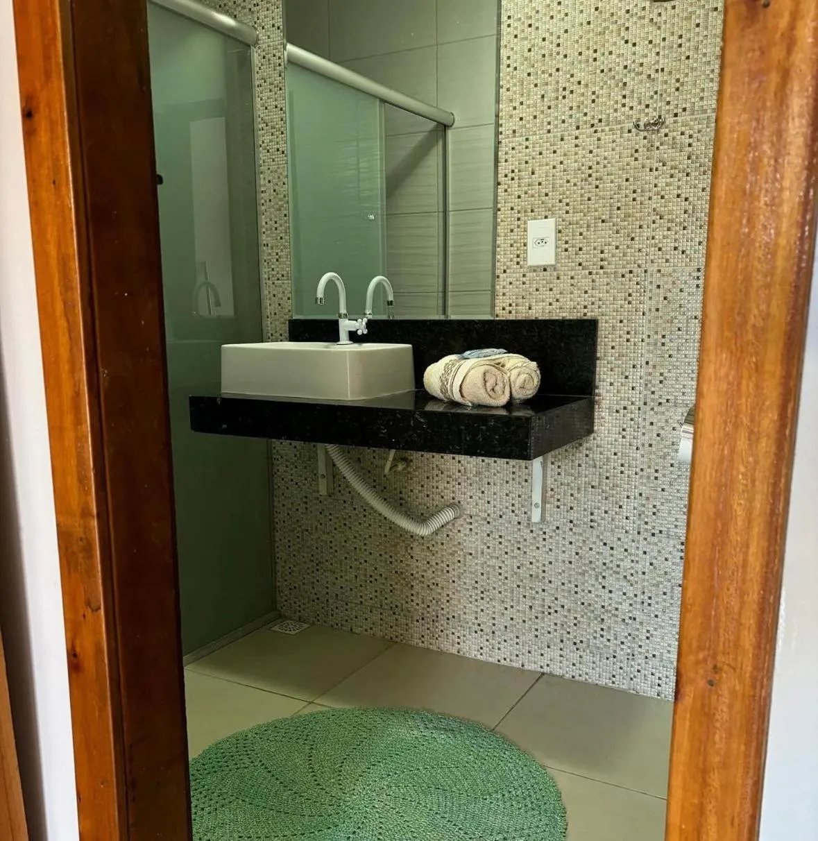 Bathroom in Pousada Cascata de Pedra