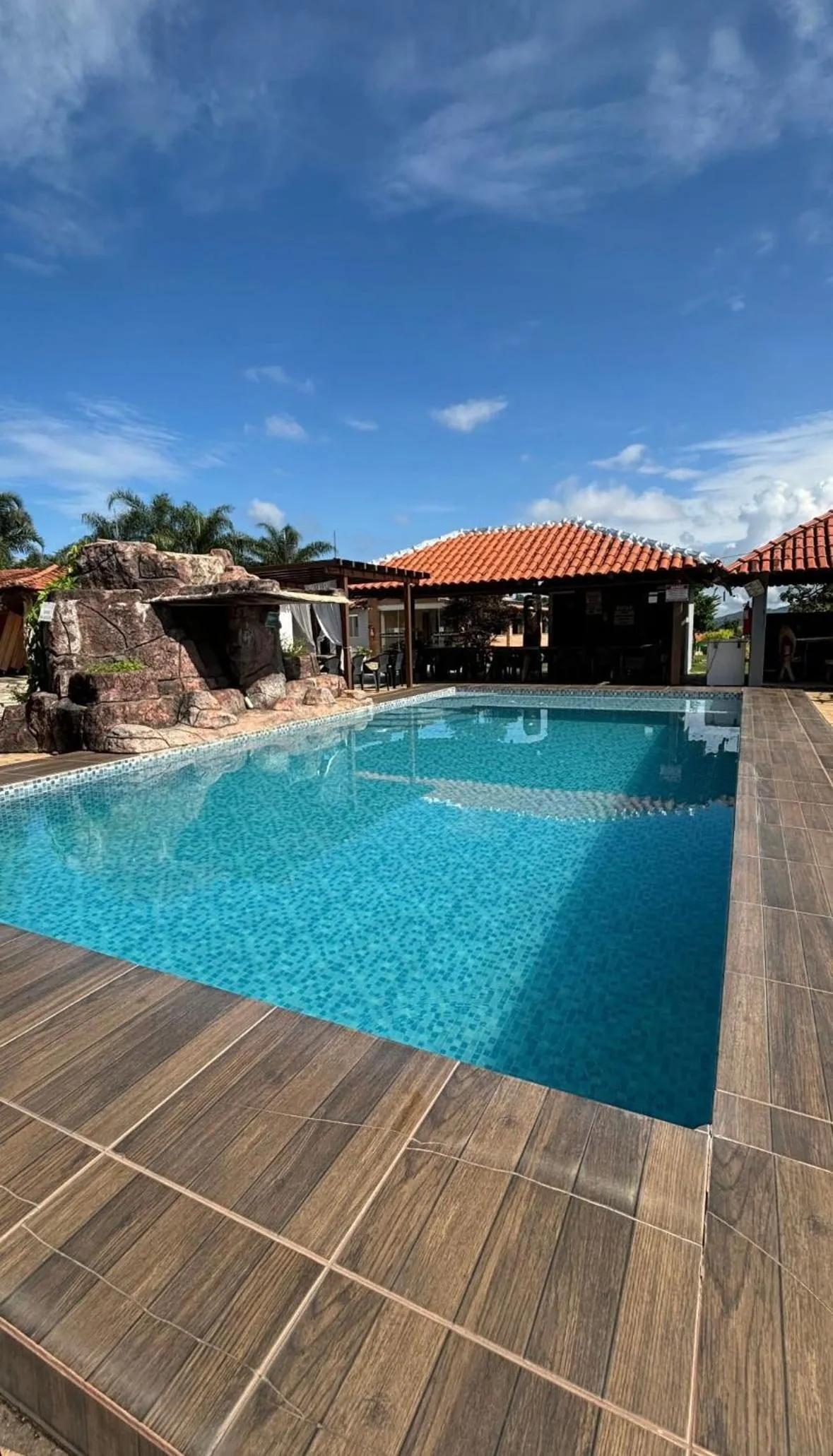 Pool view in Pousada Cascata de Pedra