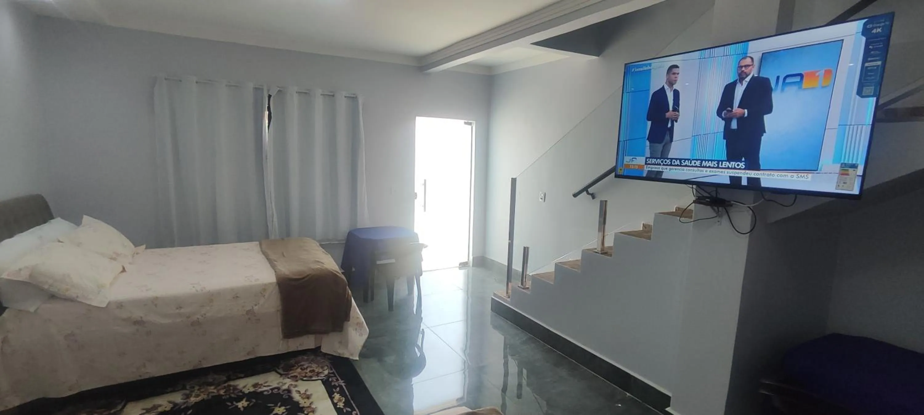 TV and multimedia, Bed in Pousada Cascata de Pedra