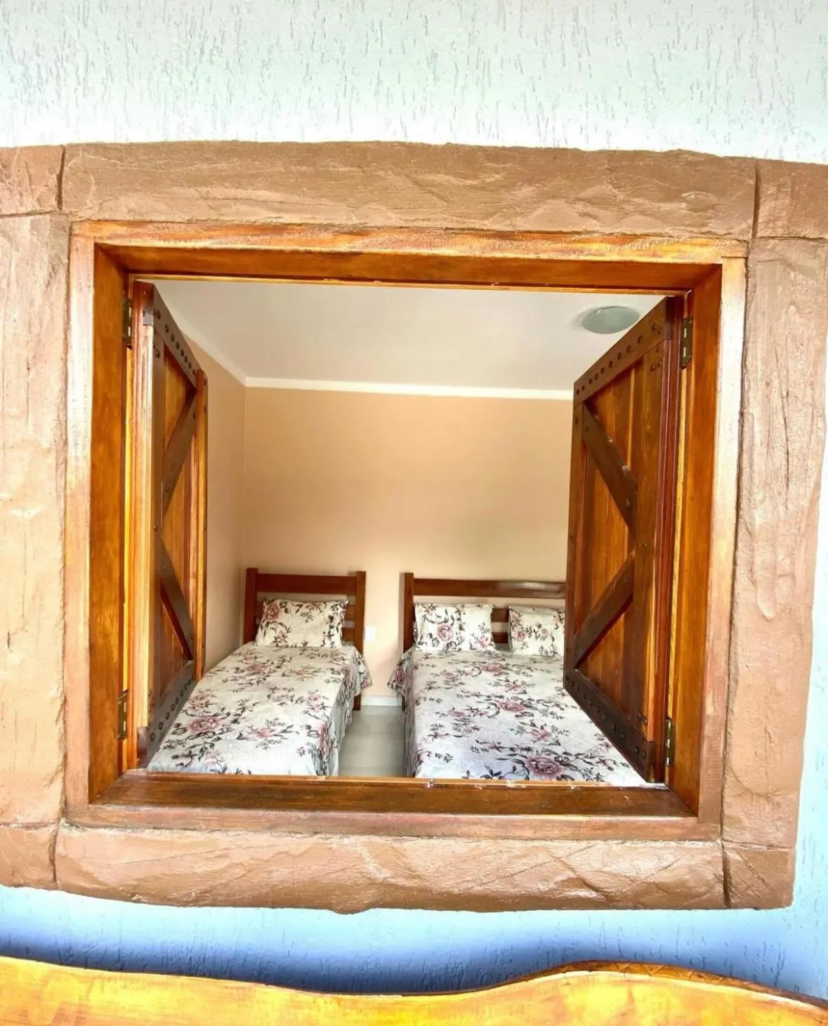 Bed in Pousada Cascata de Pedra
