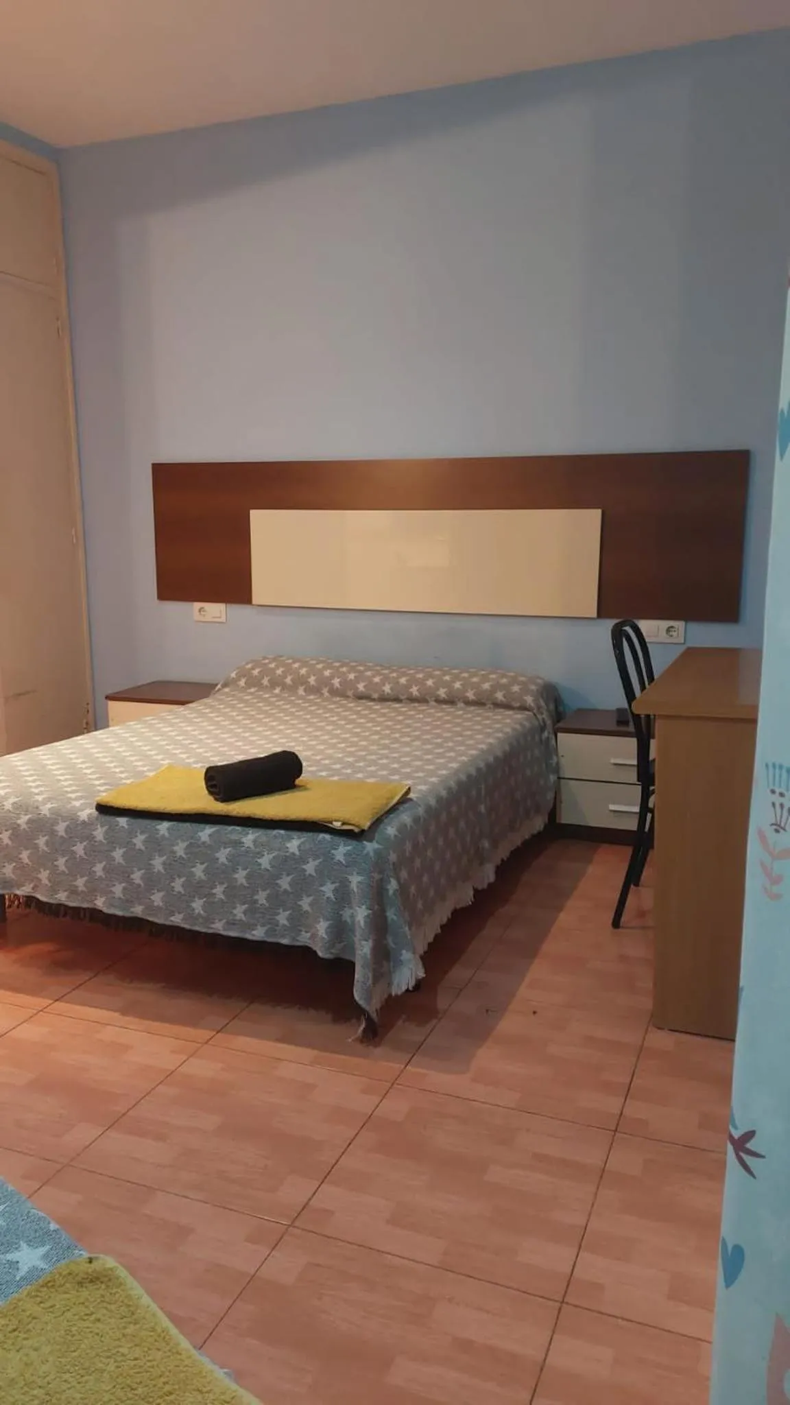 Bed in Pension Suiza