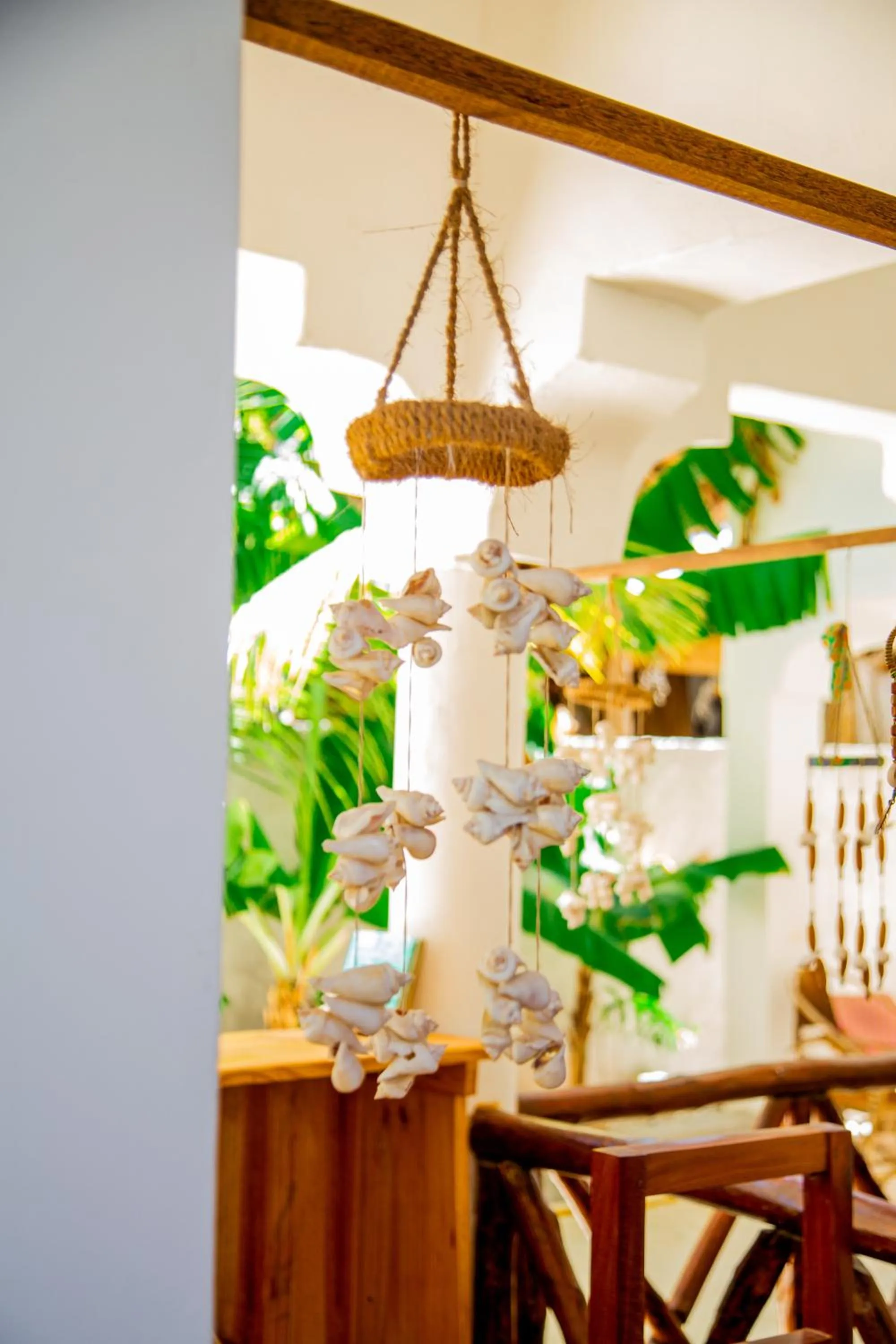 Decorative detail in Pamoja Beach Stays Hotel in Jambiani