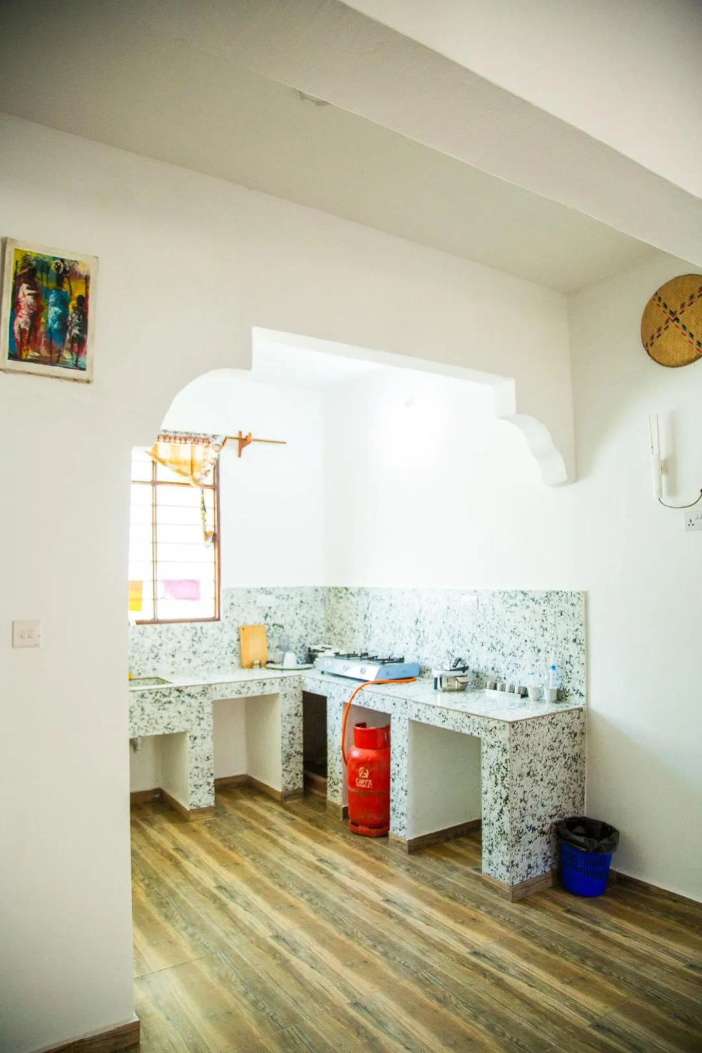 Kitchen or kitchenette in Pamoja Beach Stays Hotel in Jambiani