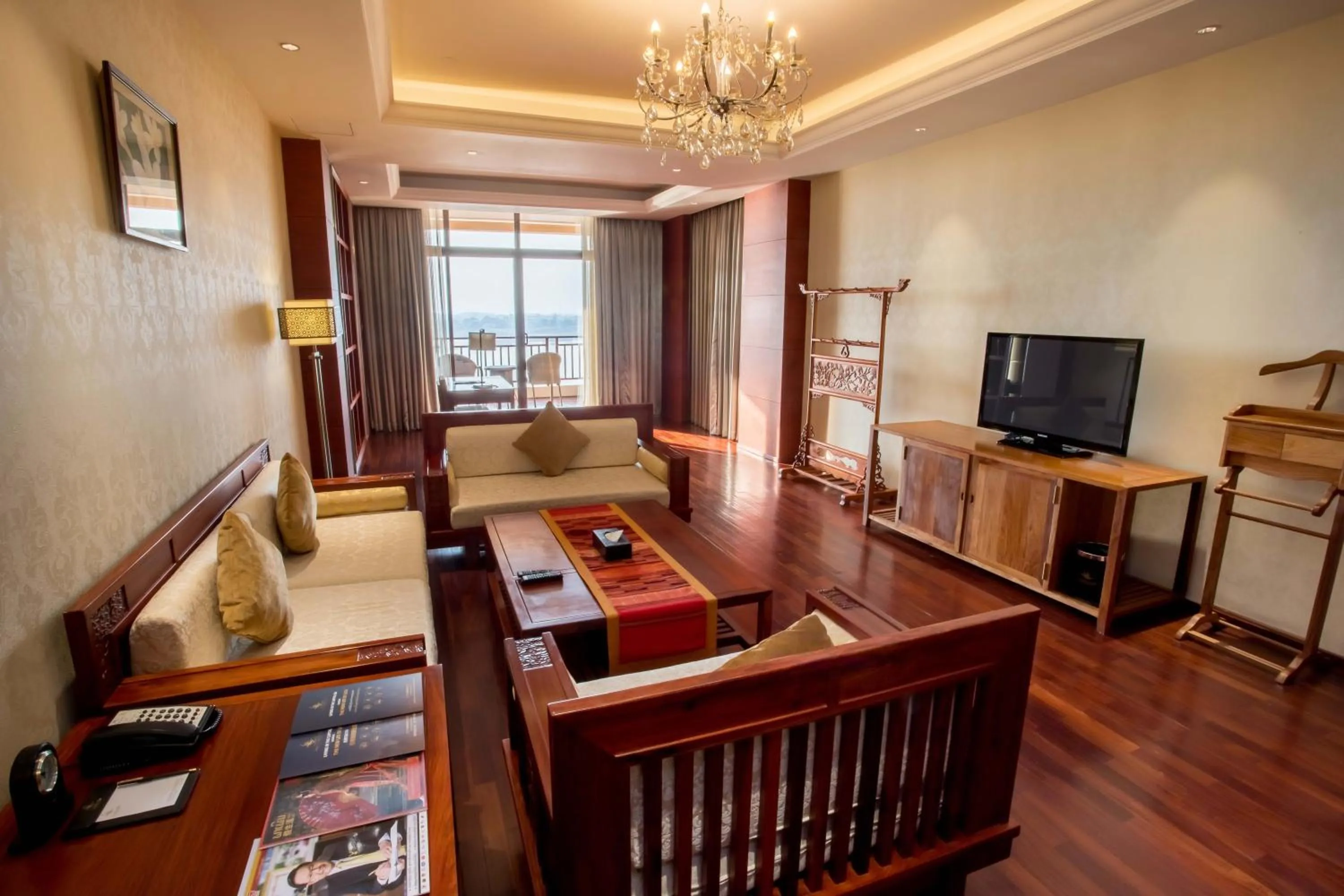 Living room in Landmark Mekong Riverside Hotel