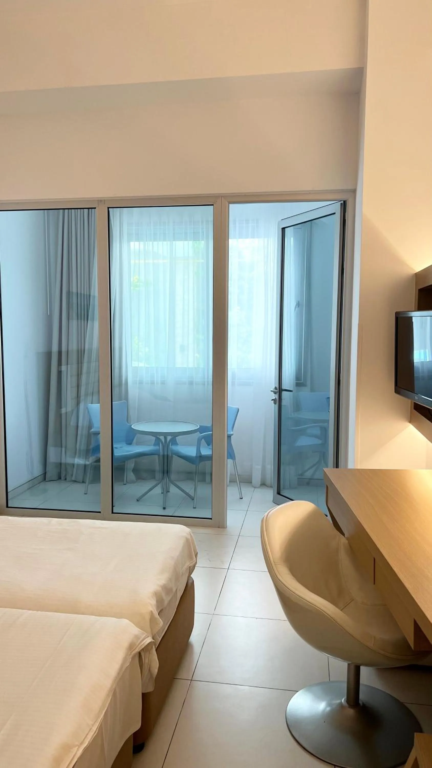 Bed in Vrissaki Beach Hotel