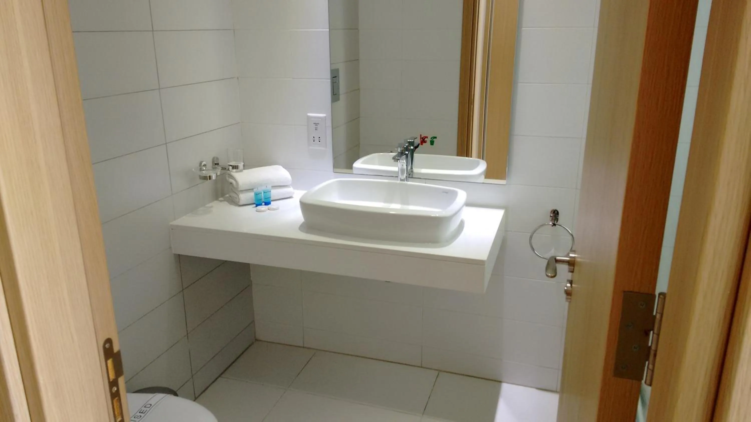 Bathroom in Vrissaki Beach Hotel