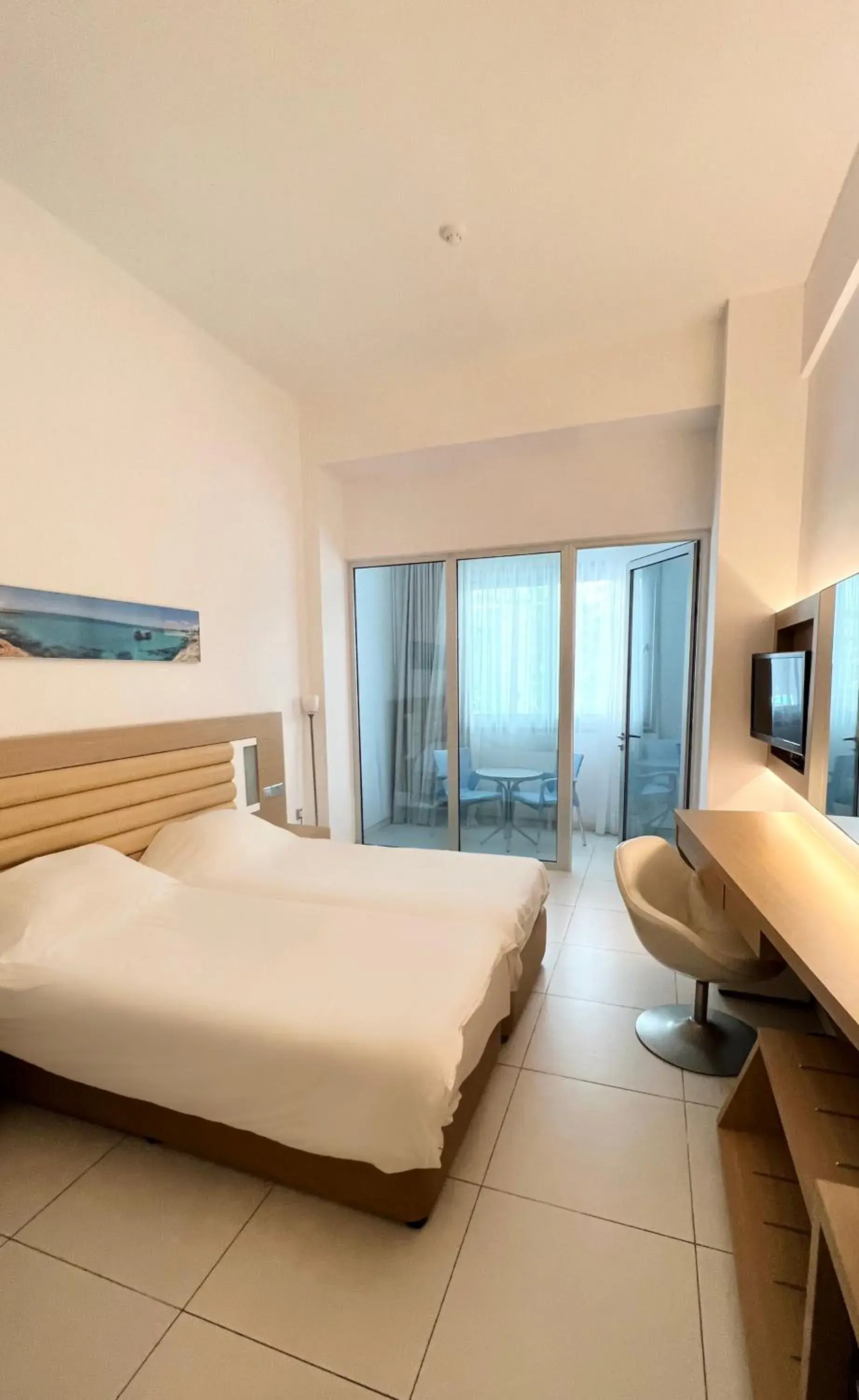 Bed in Vrissaki Beach Hotel Bed in Vrissaki Beach Hotel