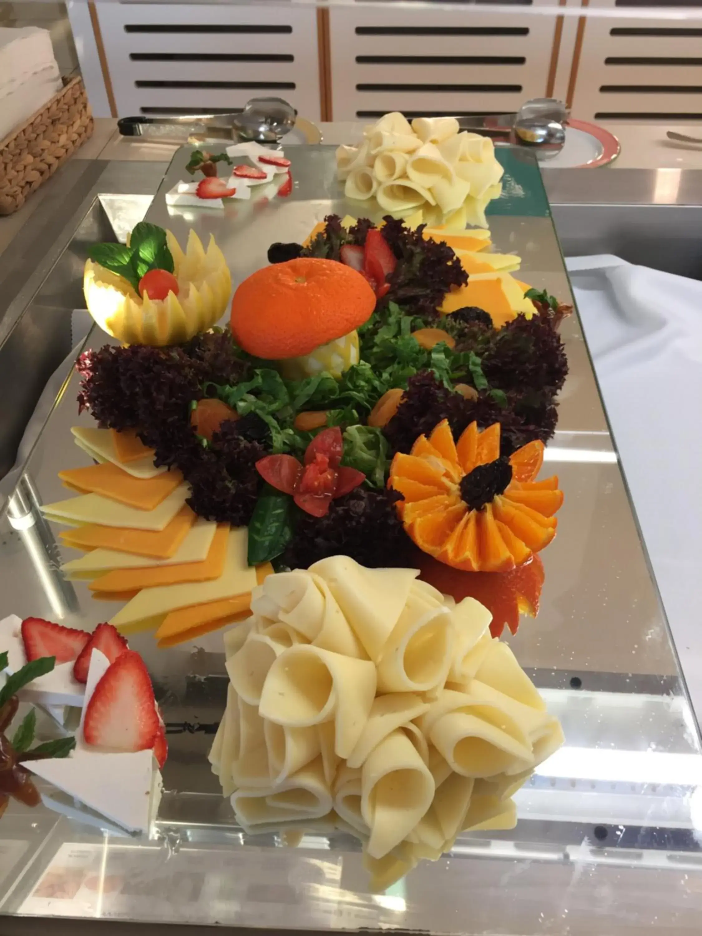 Buffet breakfast in Vrissaki Beach Hotel Buffet breakfast in Vrissaki Beach Hotel