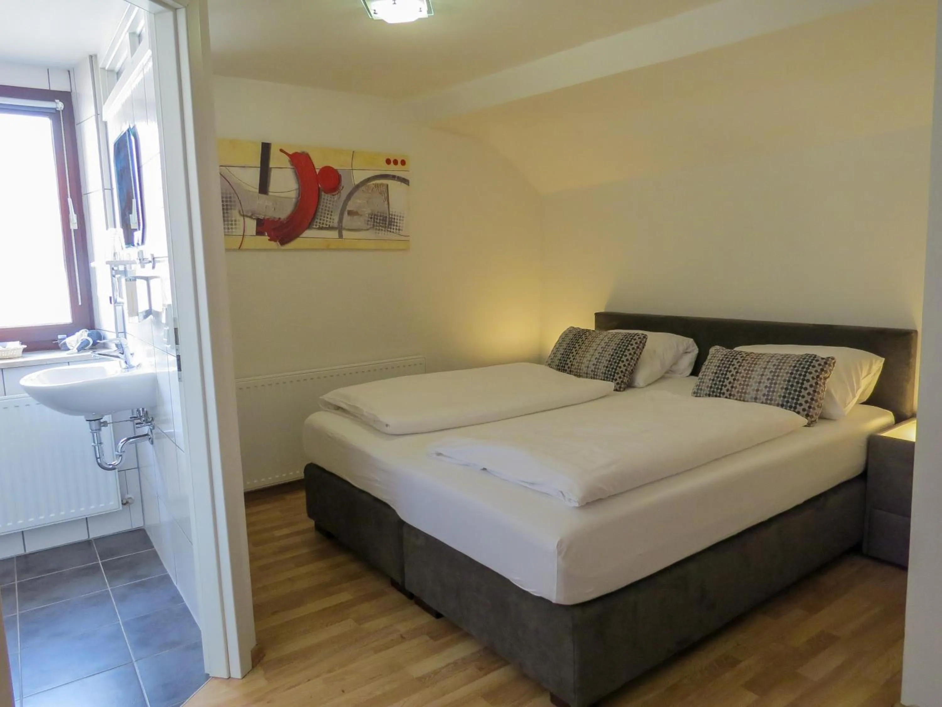 Bed in Hotel Saarblick Mettlach