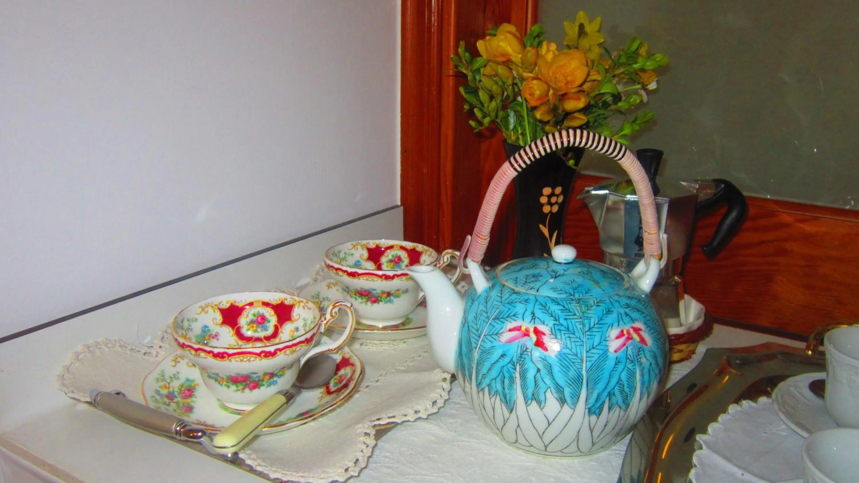 Decorative detail in Villa Apollo B&B