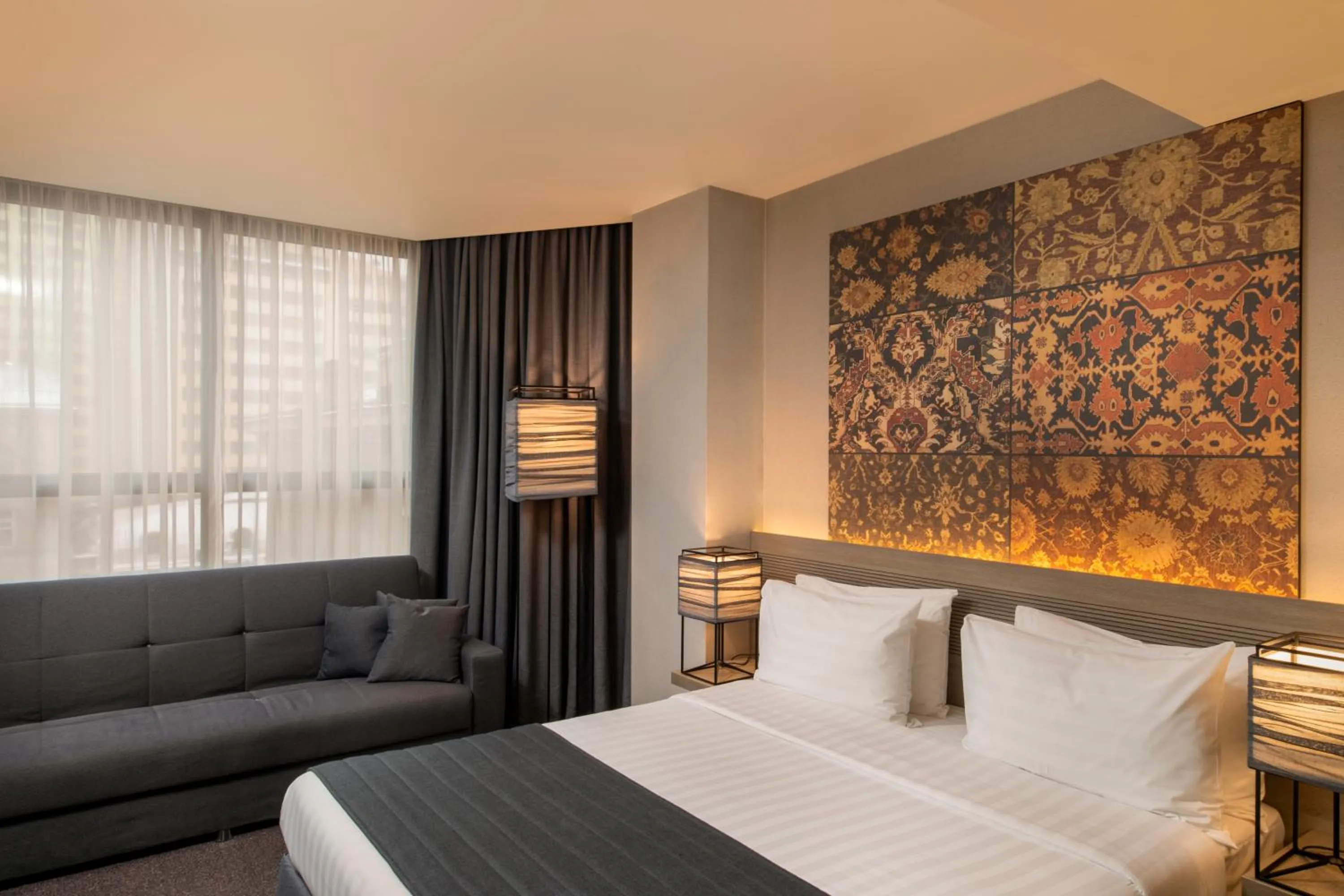 Bed in Republica Hotel Yerevan