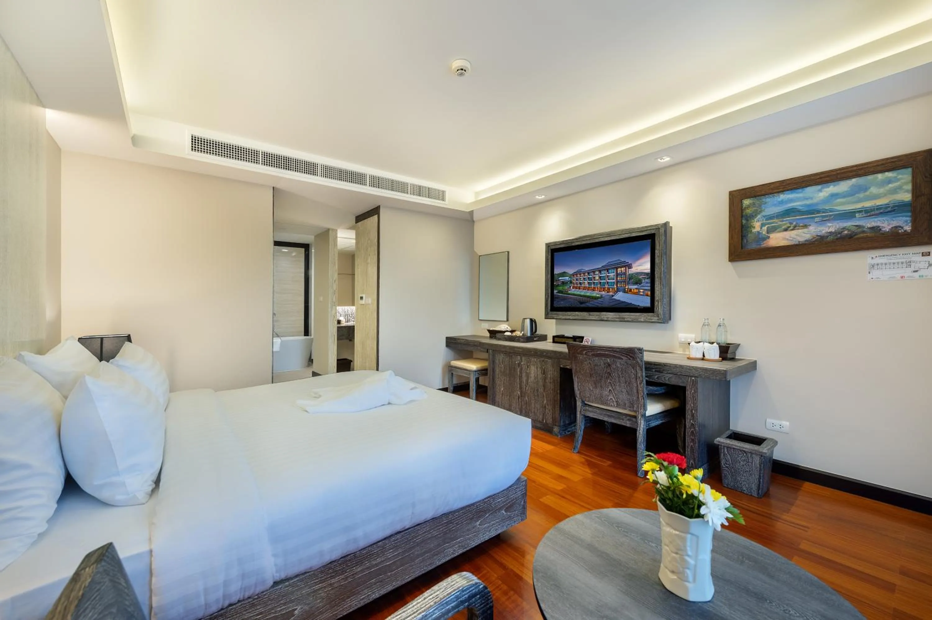 Bedroom, Bed in Treepana Boutique Hotel, Huahin