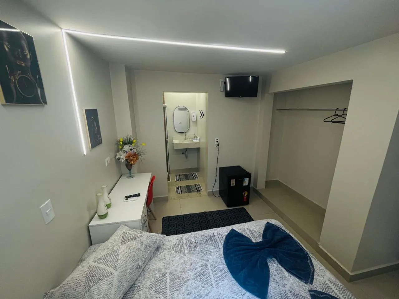 TV and multimedia, Bed in CASA HOTEL PIRACICABA