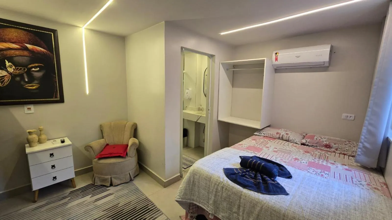 Bed in CASA HOTEL PIRACICABA