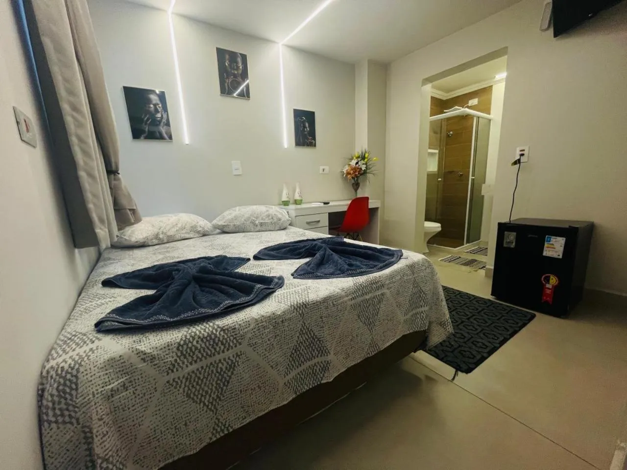 Bed in CASA HOTEL PIRACICABA