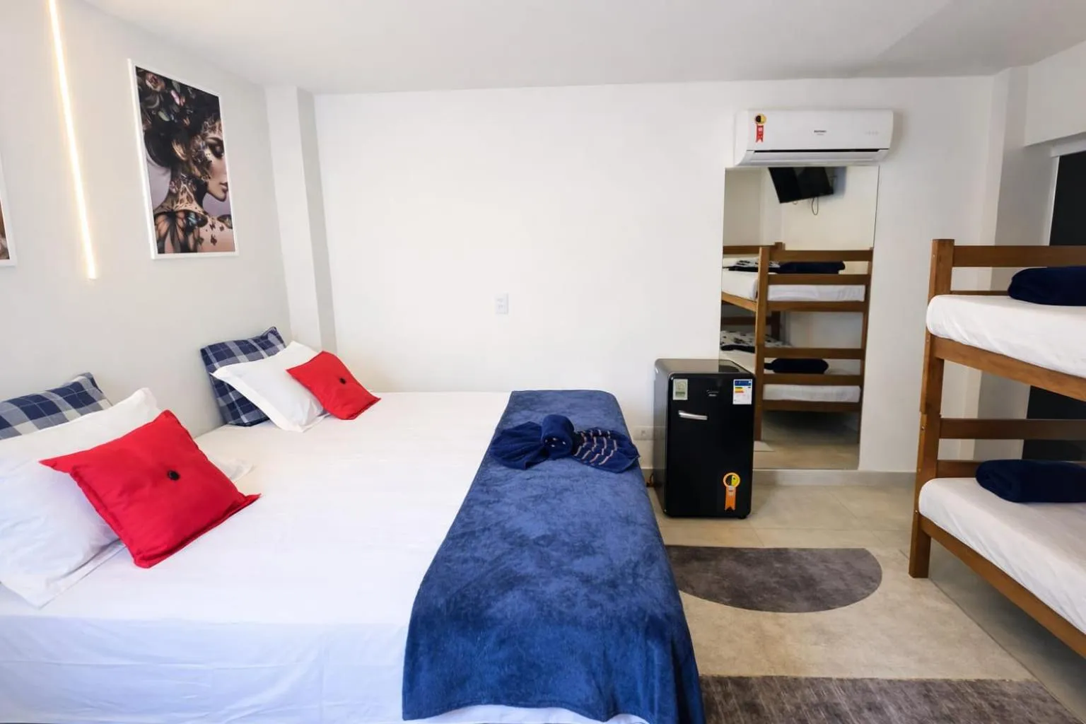 Bed in CASA HOTEL PIRACICABA