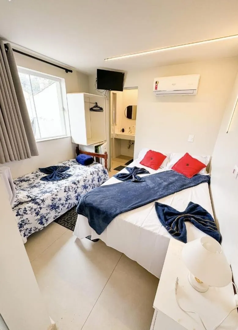 Bed in CASA HOTEL PIRACICABA