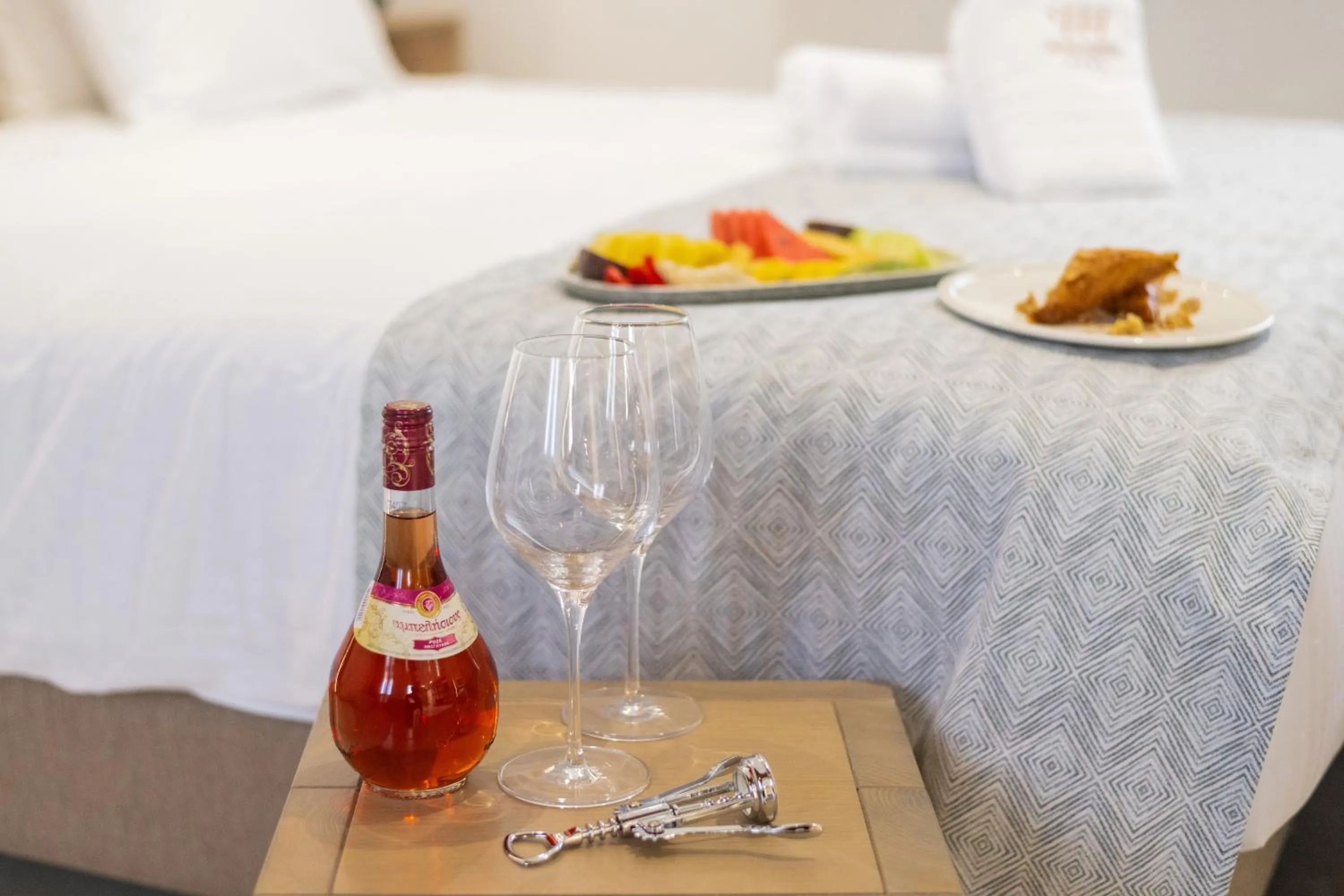 Bed in The Wine Hotel