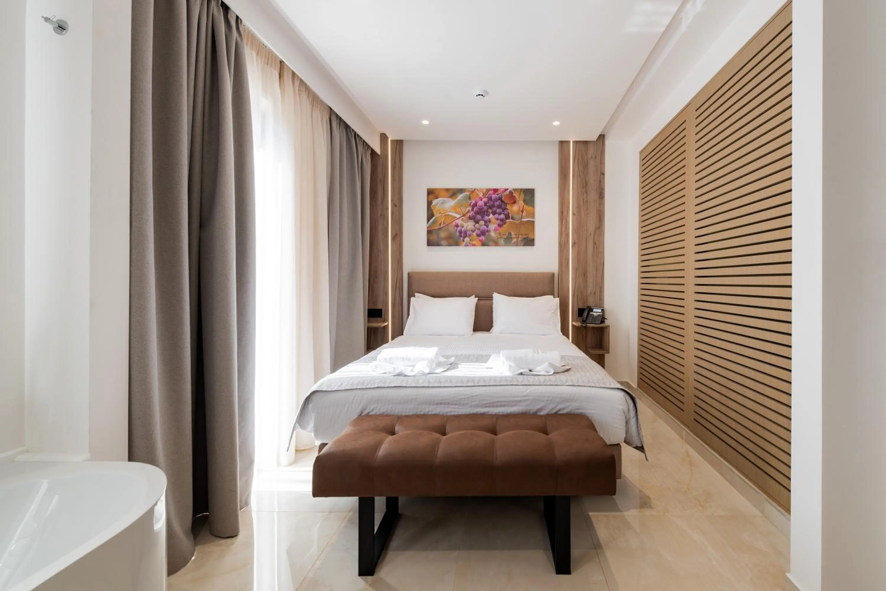 Bed in The Wine Hotel