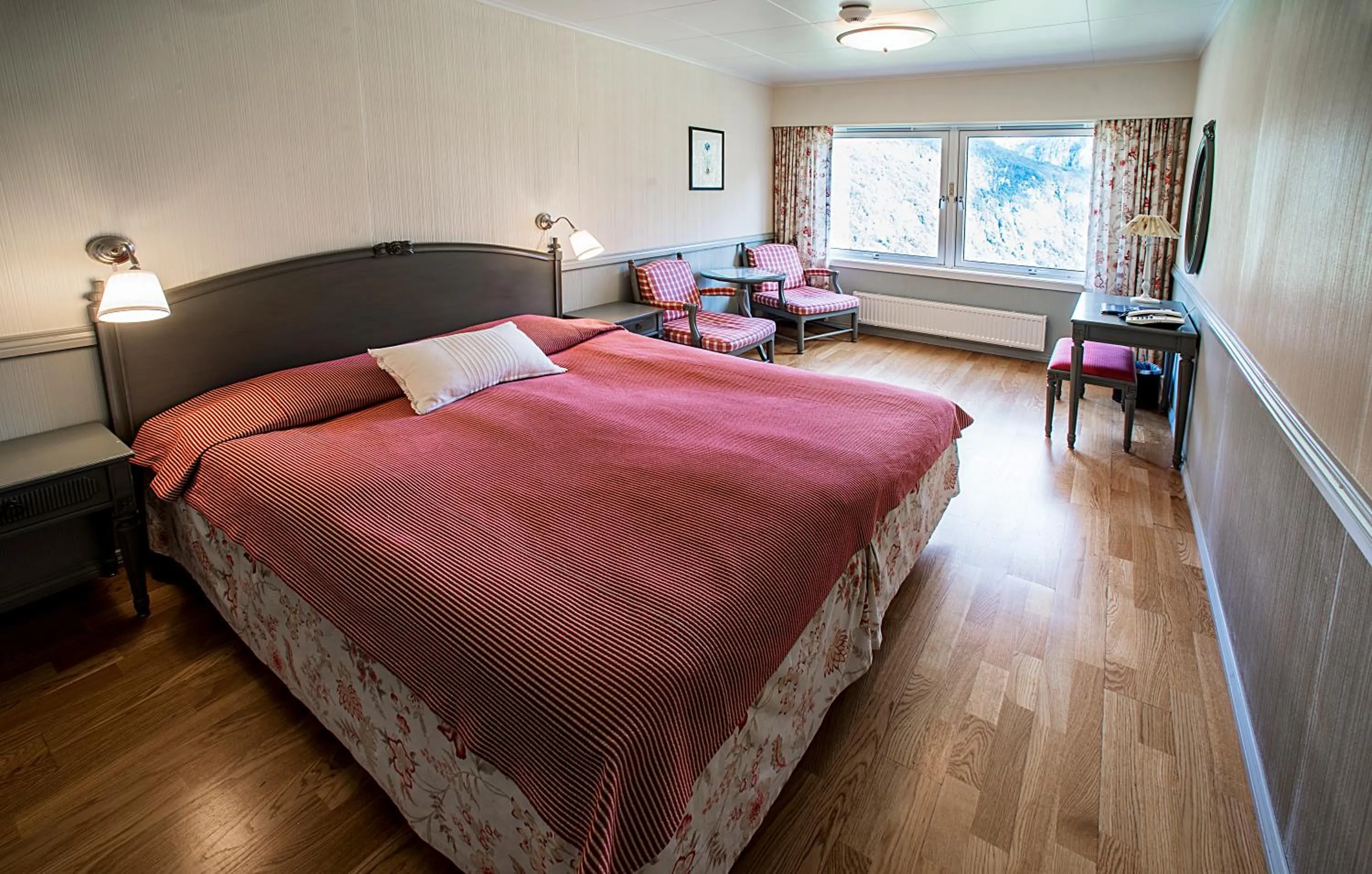 Bedroom, Bed in Stalheim Hotel
