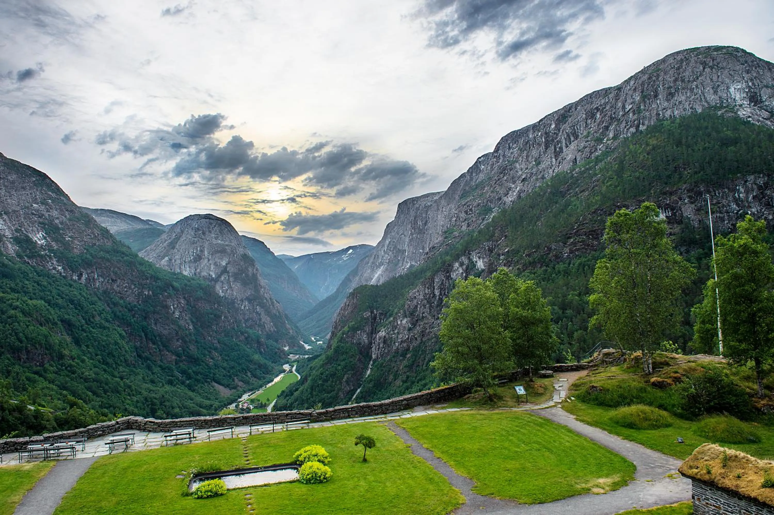 Garden in Stalheim Hotel