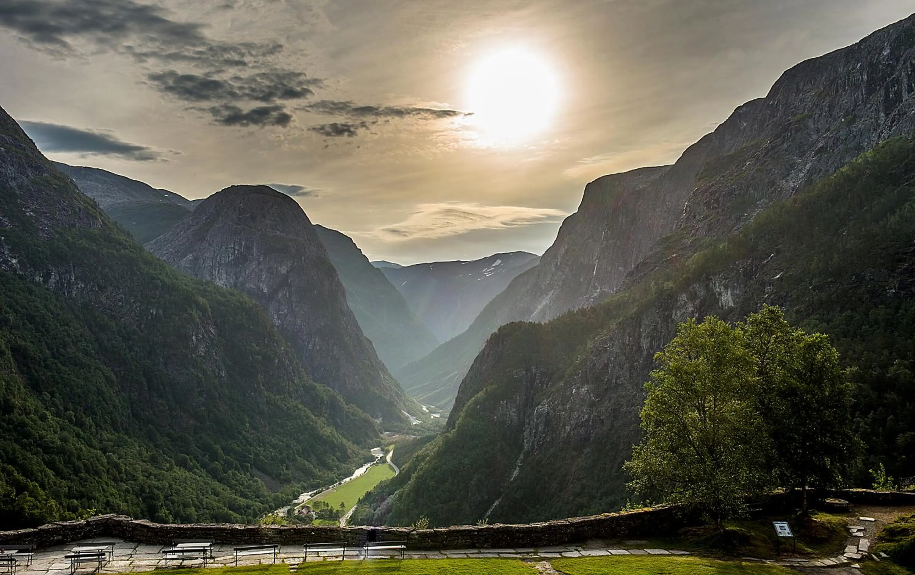 Natural landscape in Stalheim Hotel