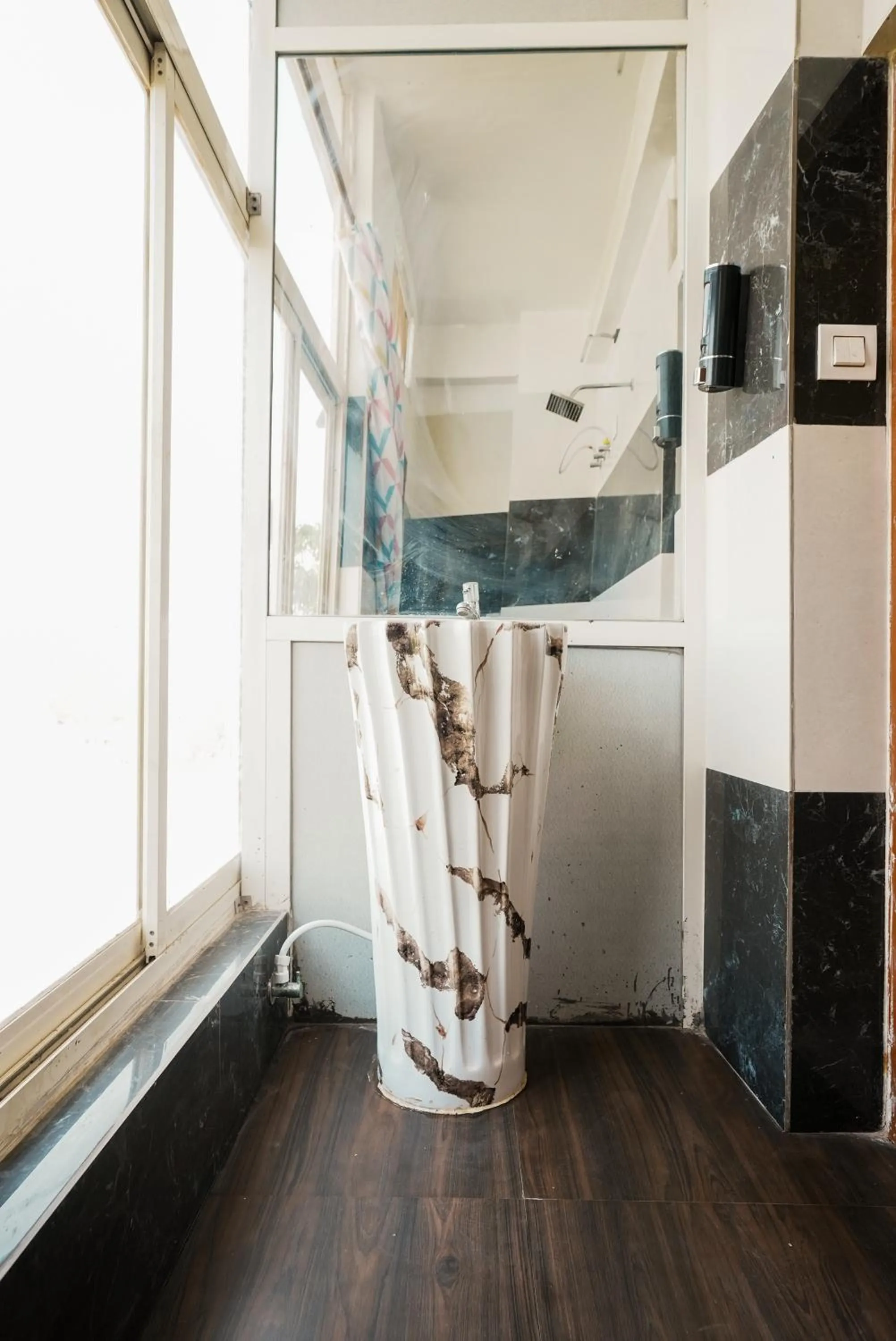 Bathroom in Hotel The Galaxy near Udaipur Airport