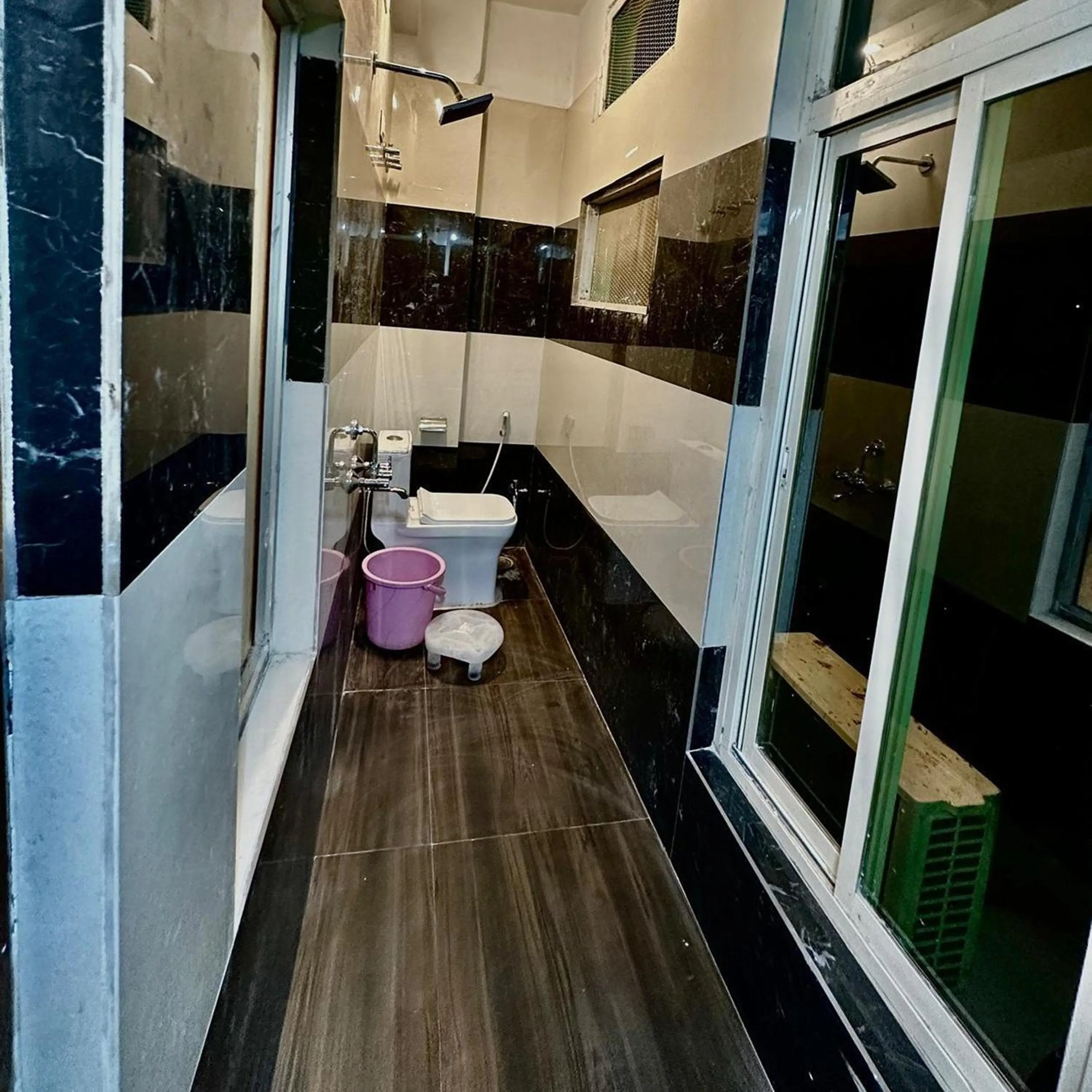 Bathroom in Hotel The Galaxy near Udaipur Airport