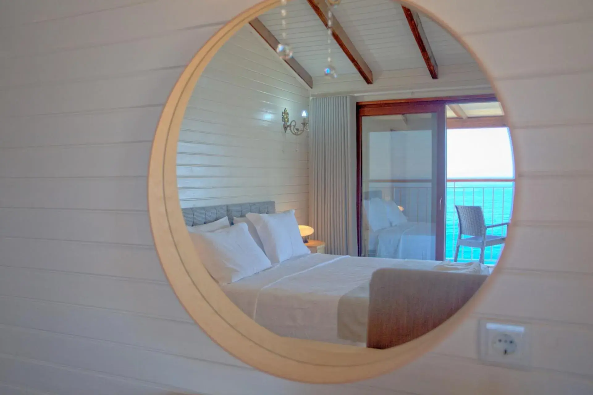 Decorative detail, Bed in Sunset Villa Hotel Decorative detail, Bed in Sunset Villa Hotel