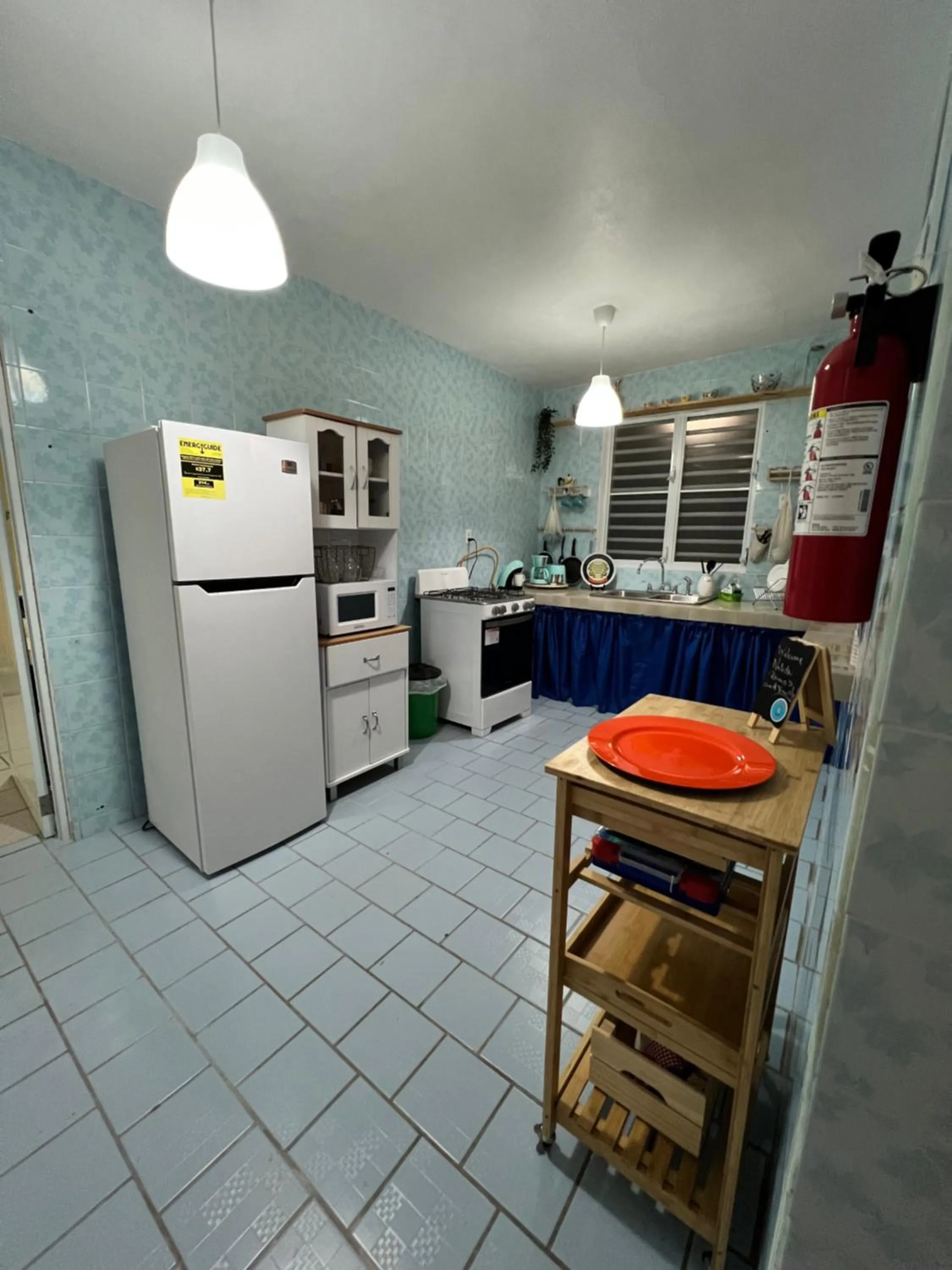 Kitchen or kitchenette in Villa Alborada