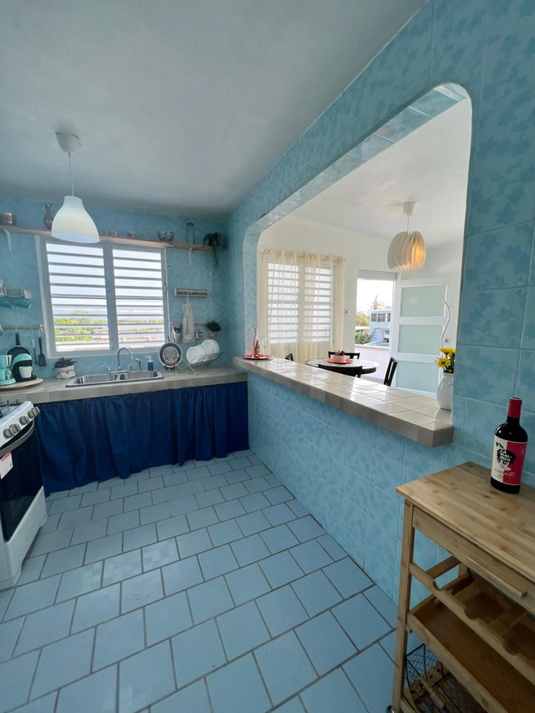 Kitchen or kitchenette in Villa Alborada